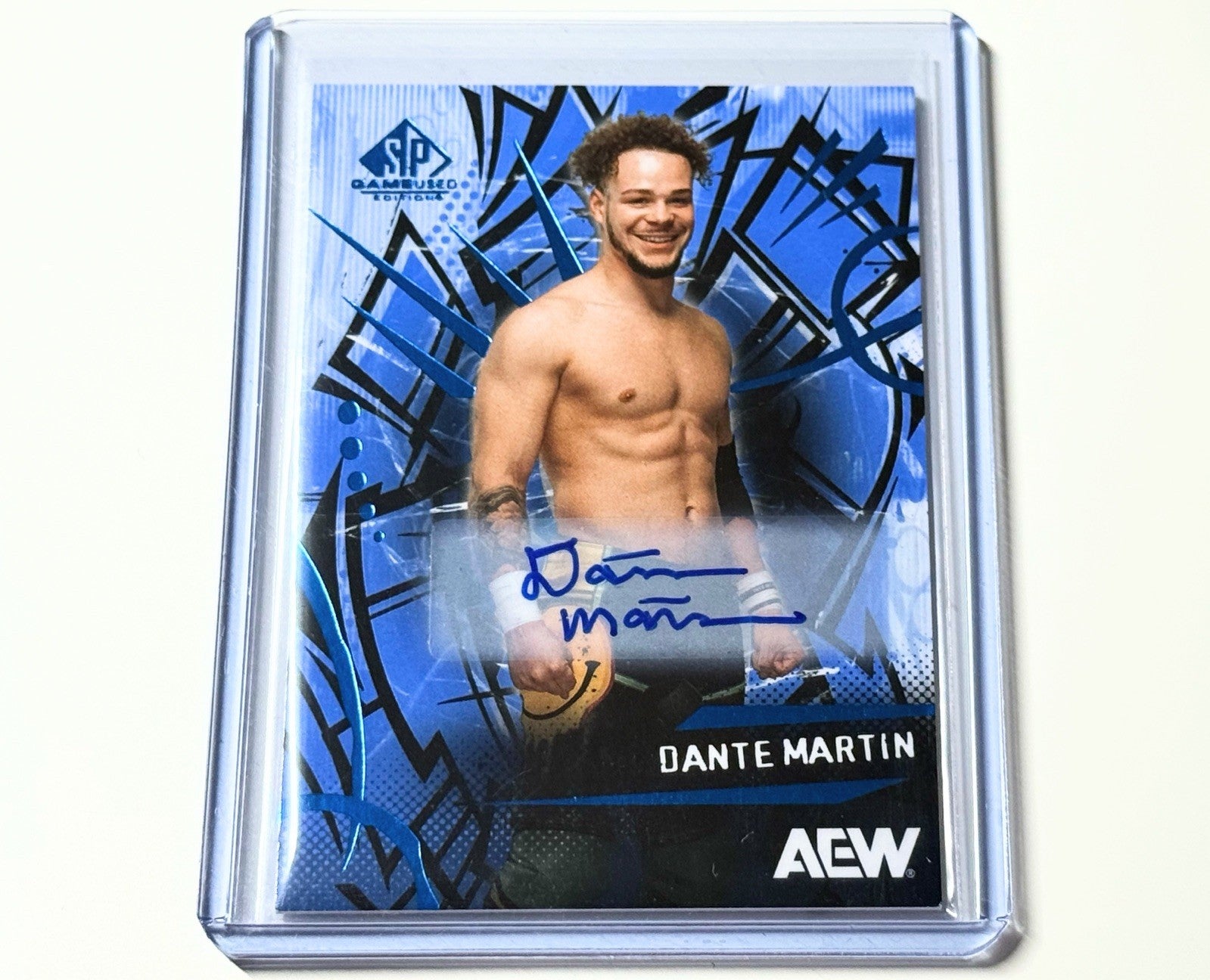 2025 Upper Deck AEW SP Game Used Dante Martin Autographed Card #28