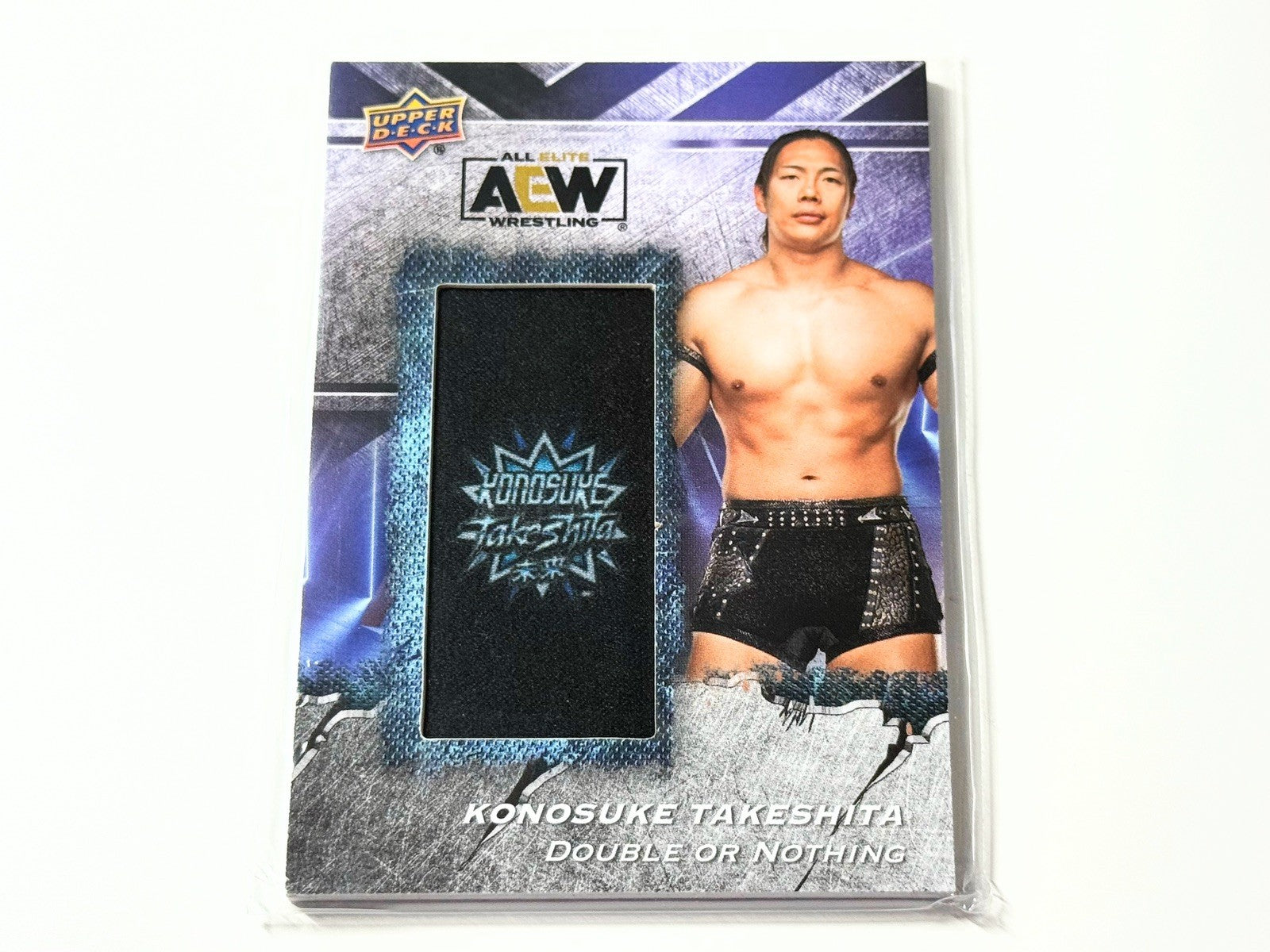 2024 Upper Deck AEW Flagship Konosuke Takeshita Manufactured Patch Card AMP-KT