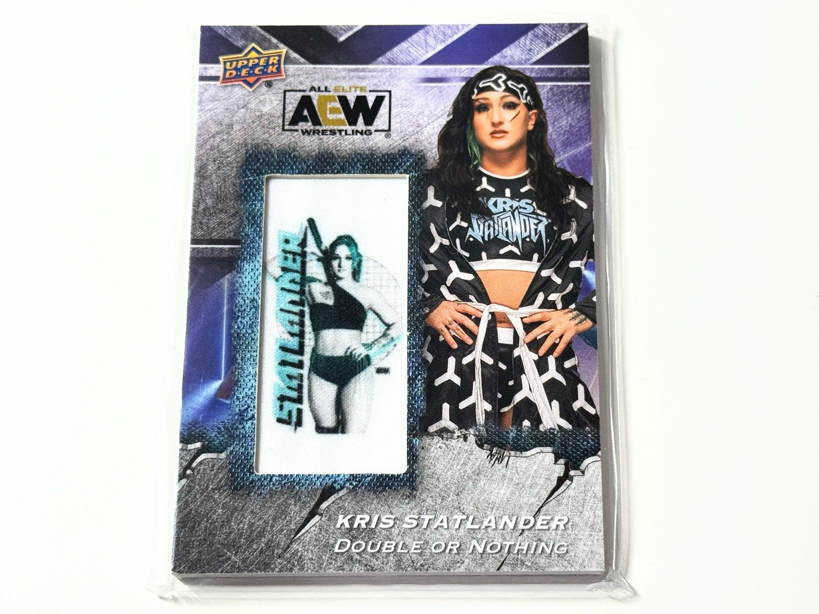 2024 Upper Deck AEW Flagship Kris Statlander Manufactured Patch Card AMP-KS