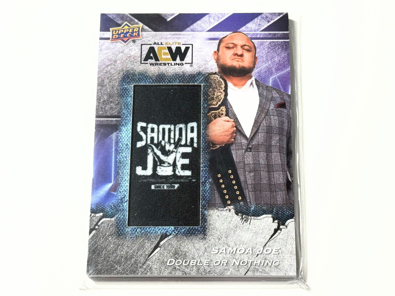 2024 Upper Deck AEW Flagship Samoa Joe Manufactured Patch Card AMP-SJ