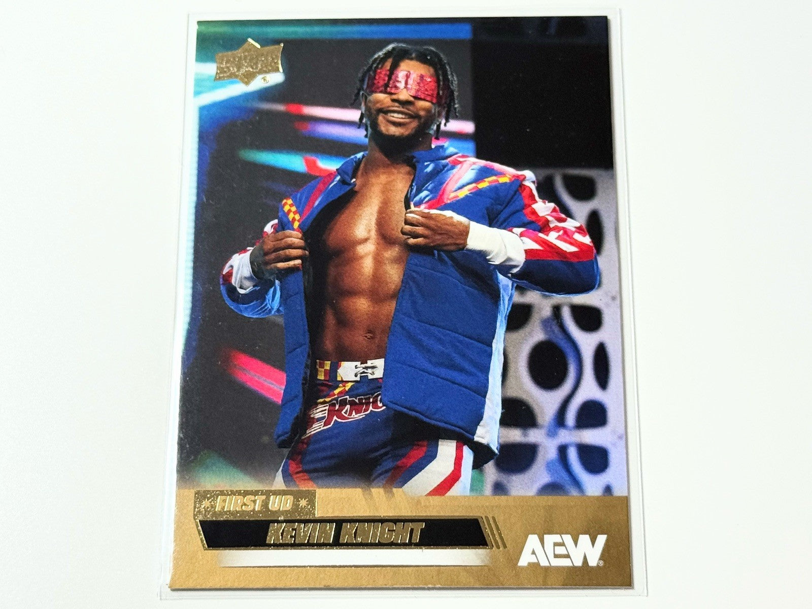 2026 Upper Deck AEW Flagship Kevin Knight First UD Gold Parallel Card #27