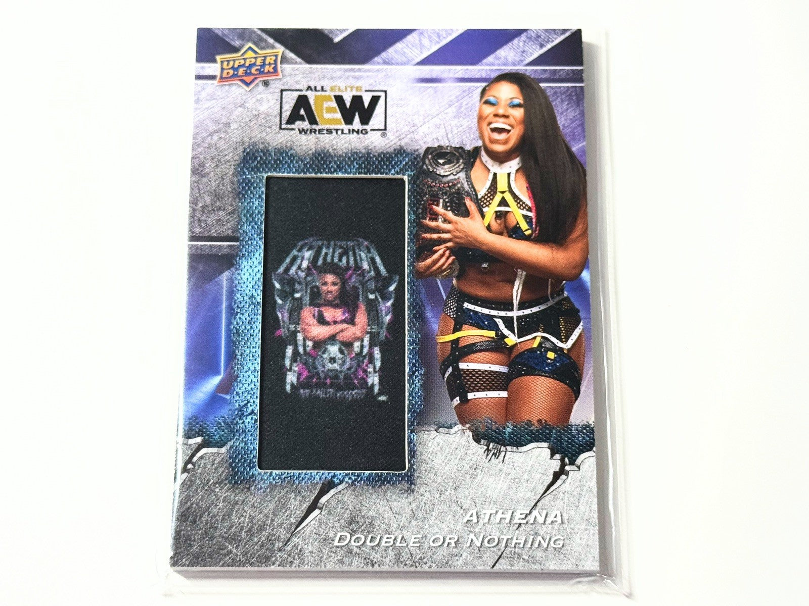 2024 Upper Deck AEW Flagship Athena Manufactured Patch Card AMP-AT