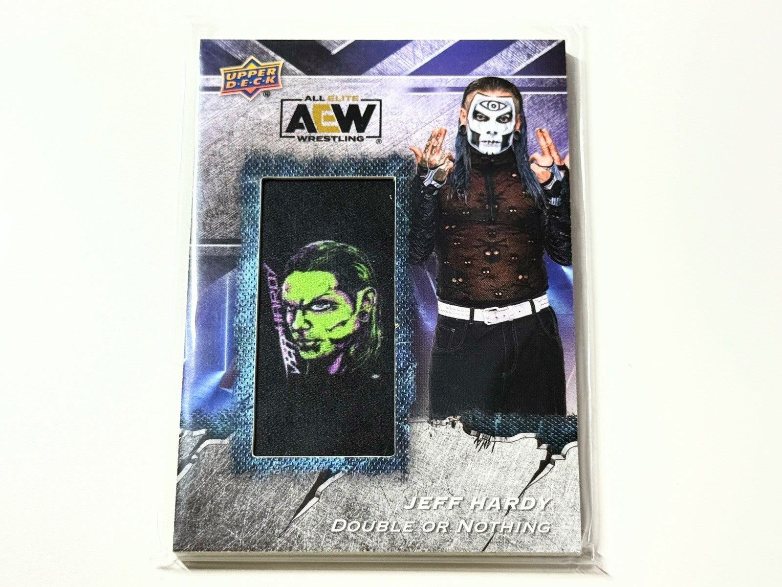 2024 Upper Deck AEW Flagship Jeff Hardy Manufactured Patch Card AMP-JH