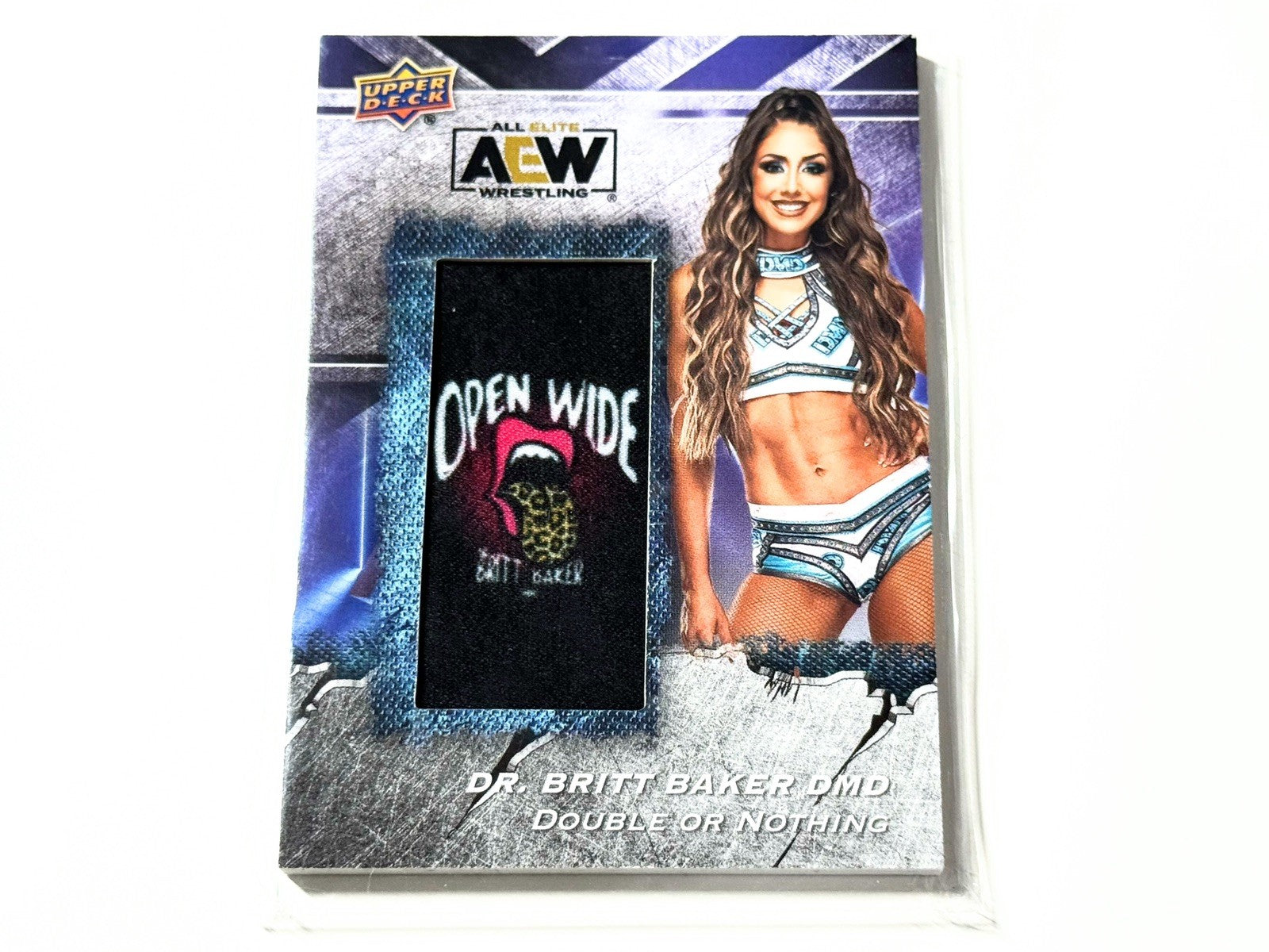 2024 Upper Deck AEW Flagship Dr. Britt Baker DMD Manufactured Patch Card AMP-DB