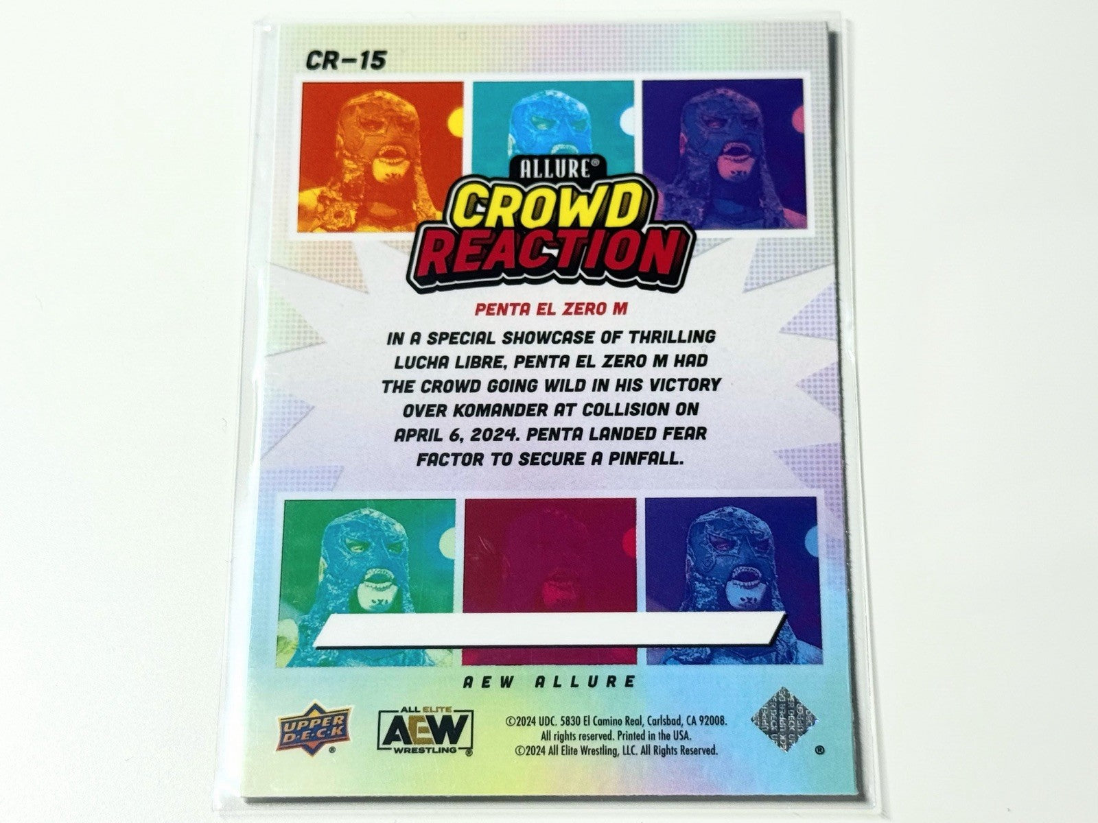 2024 Upper Deck AEW Allure Penta El Zero M Crowd Reaction Card CR-15