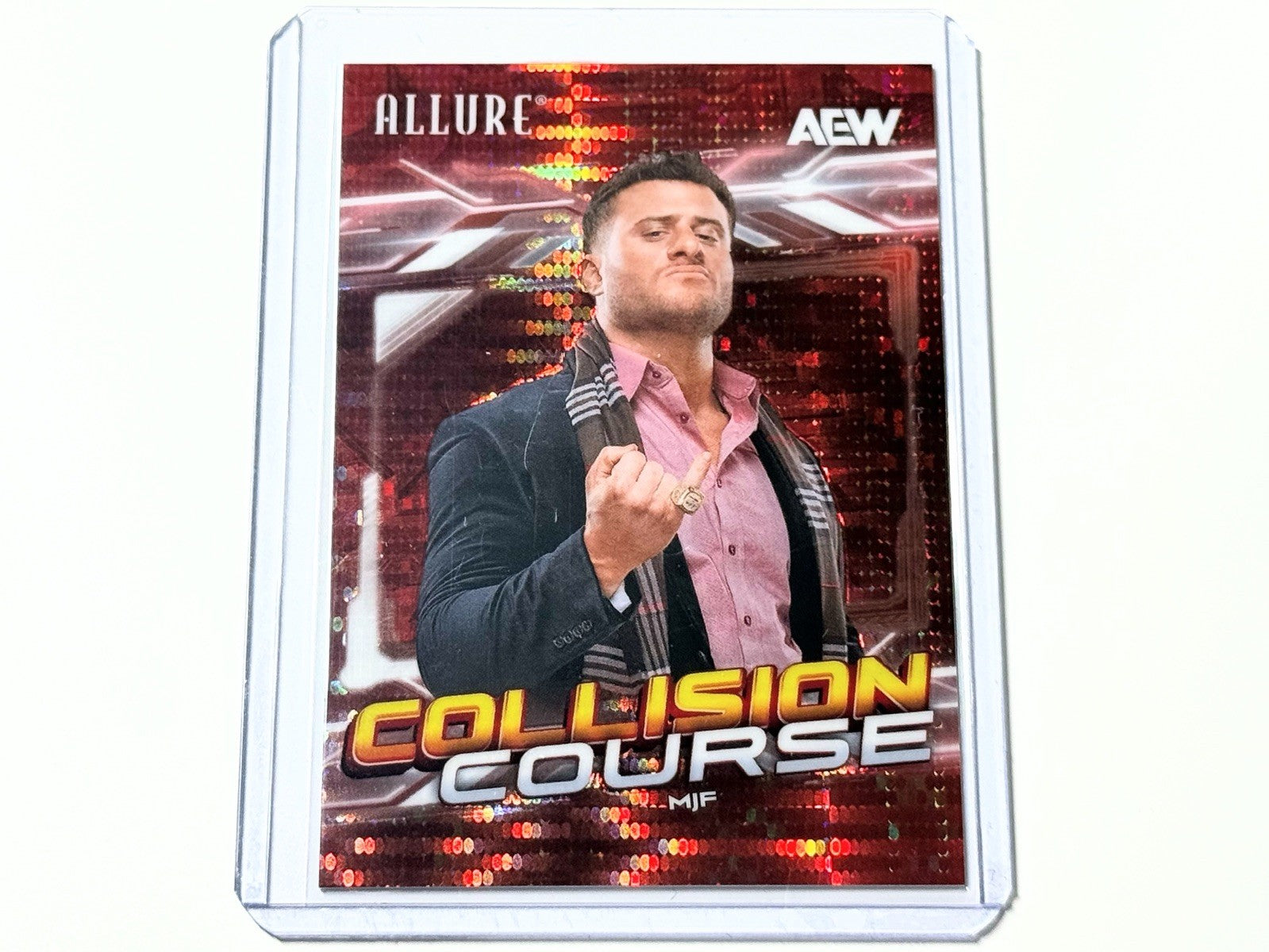 2026 Upper Deck AEW Allure MJF Collision Course Red Pulsar /199 Card CL-19
