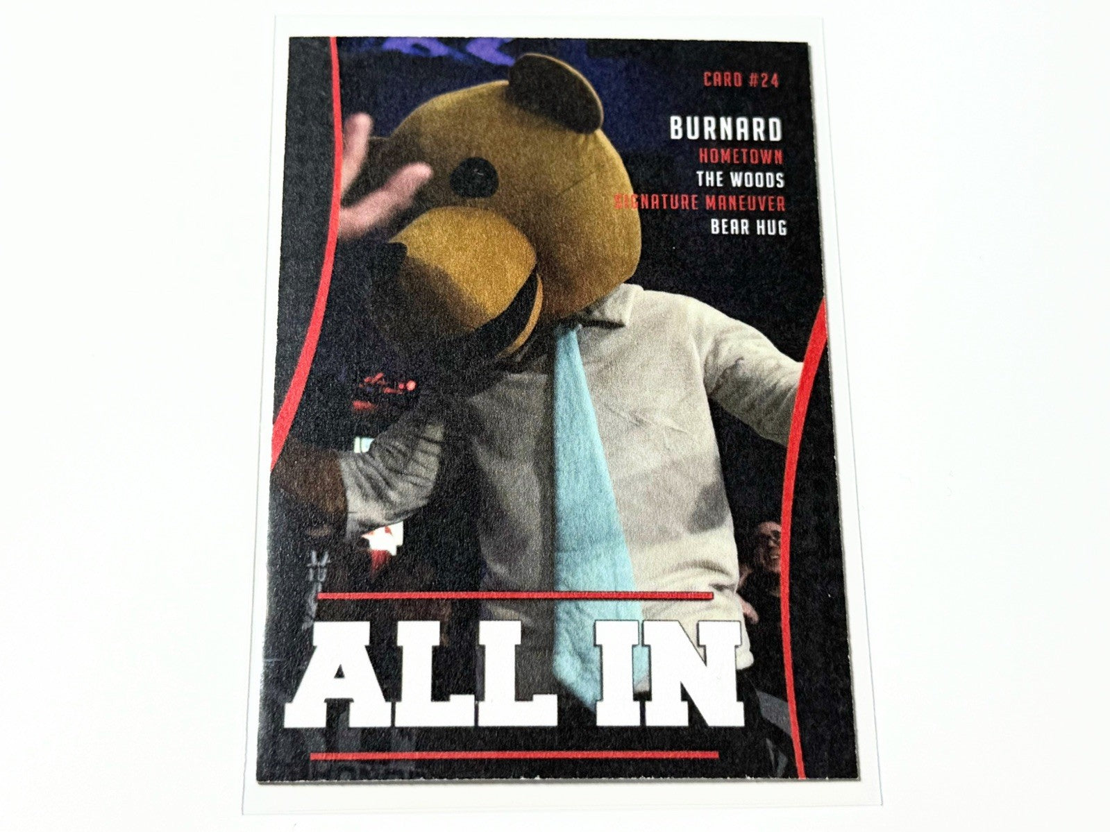 2018 AEW Highspots All In 2018 Burnard The Business Bear Base Card #24