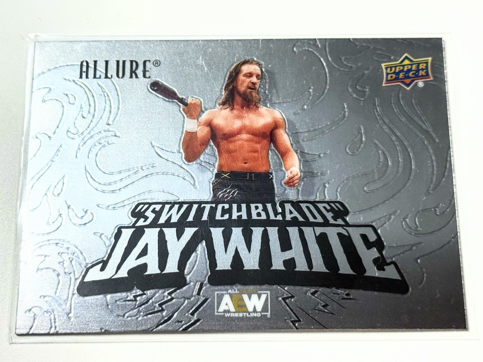 2024 Upper Deck AEW Allure Switchblade Jay White Horizontal Base Card #141