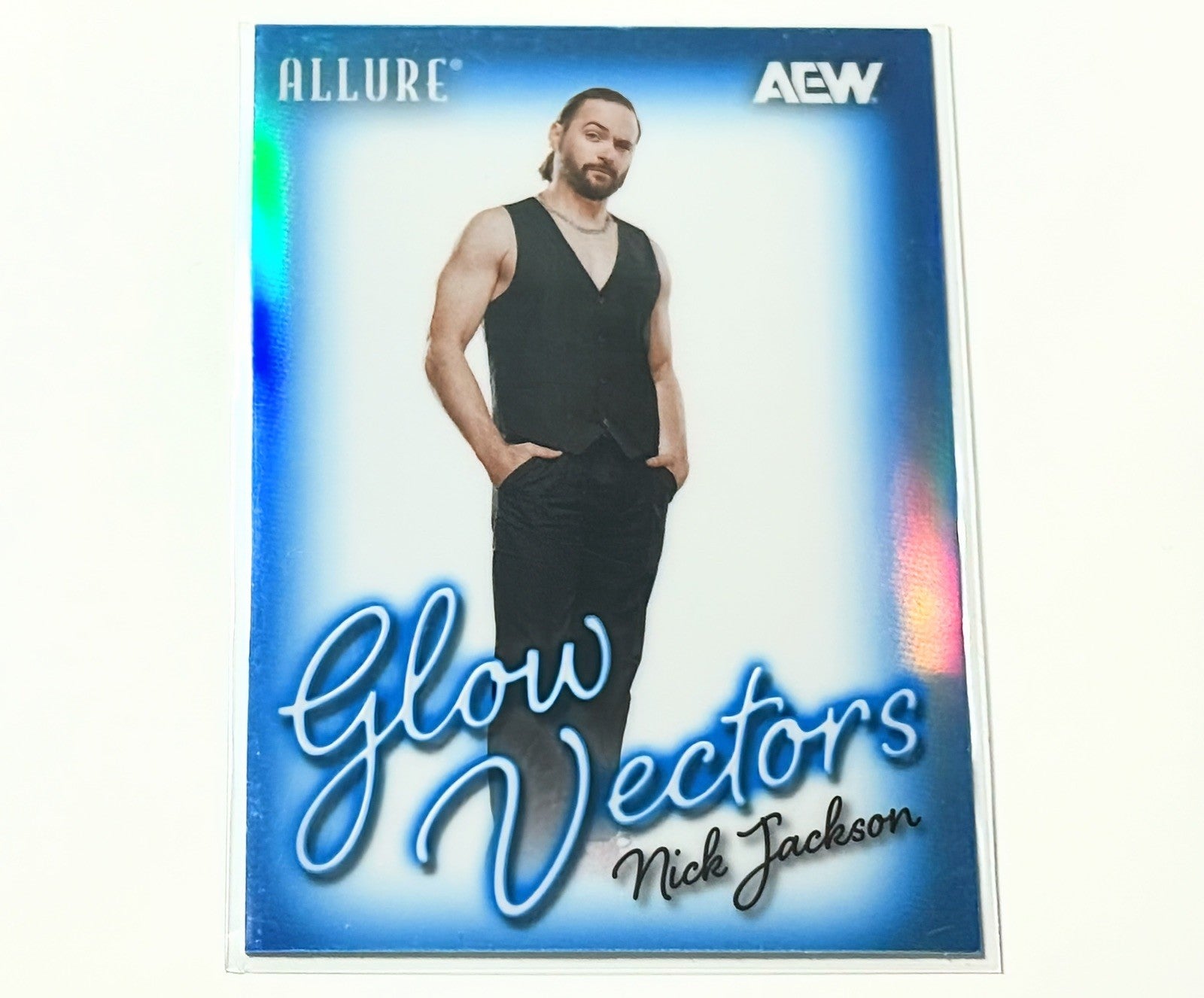 2026 Upper Deck AEW Allure Nick Jackson Glow Vectors Card GV-7