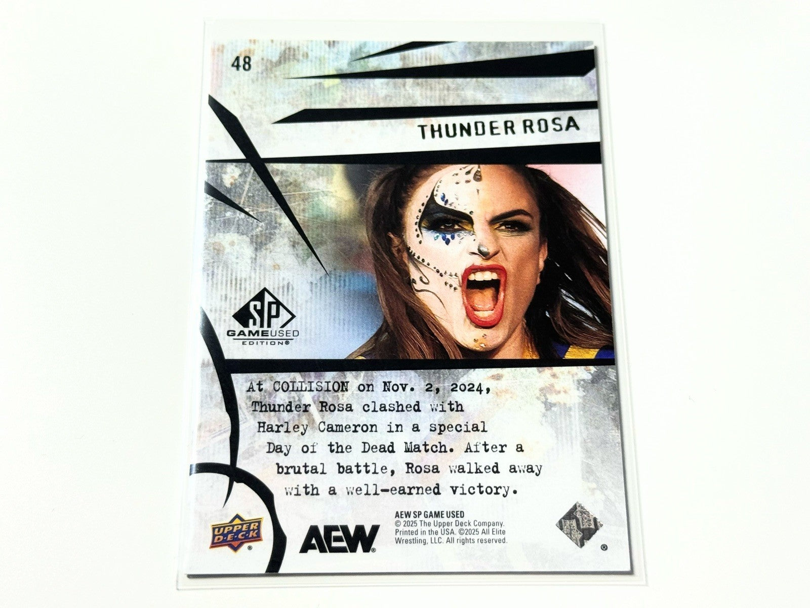 2025 Upper Deck AEW SP Game Used Thunder Rosa Base Card #48