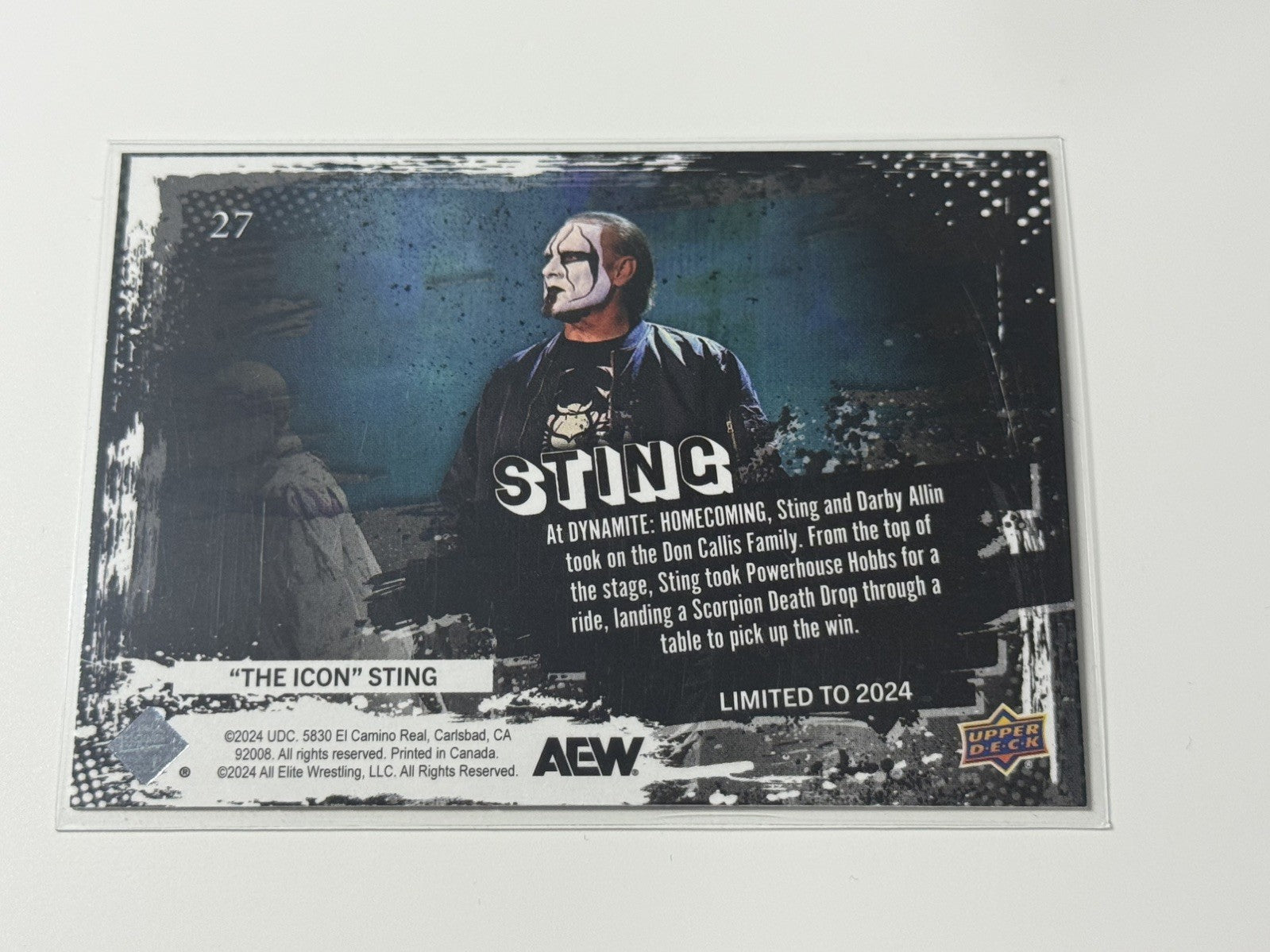 2024 Upper Deck AEW The Icon Sting Weekly e-Pack Card #27