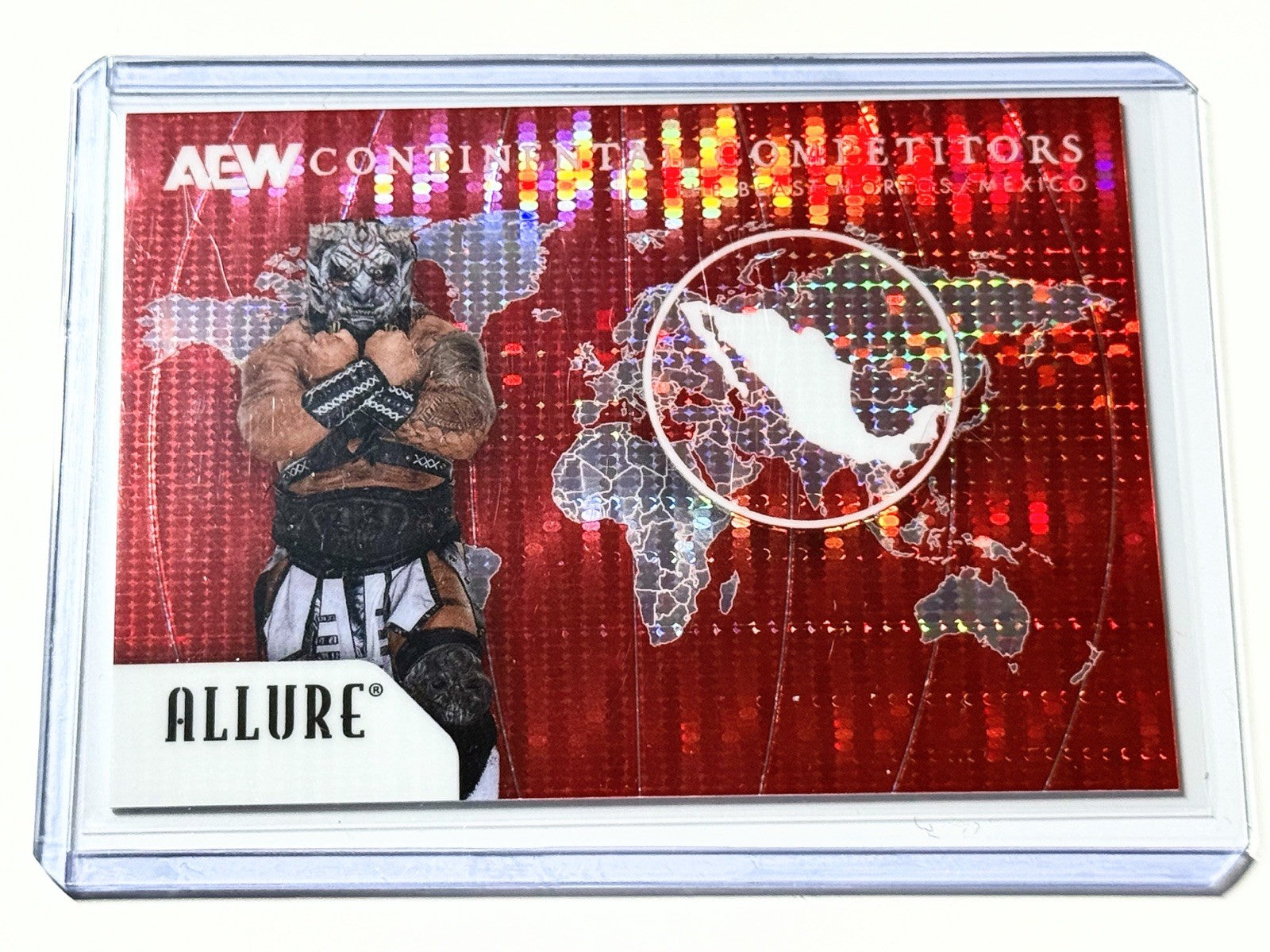 2026 Upper Deck AEW Allure The Beast Mortos Continental Competitors Red /199 Card CC-7