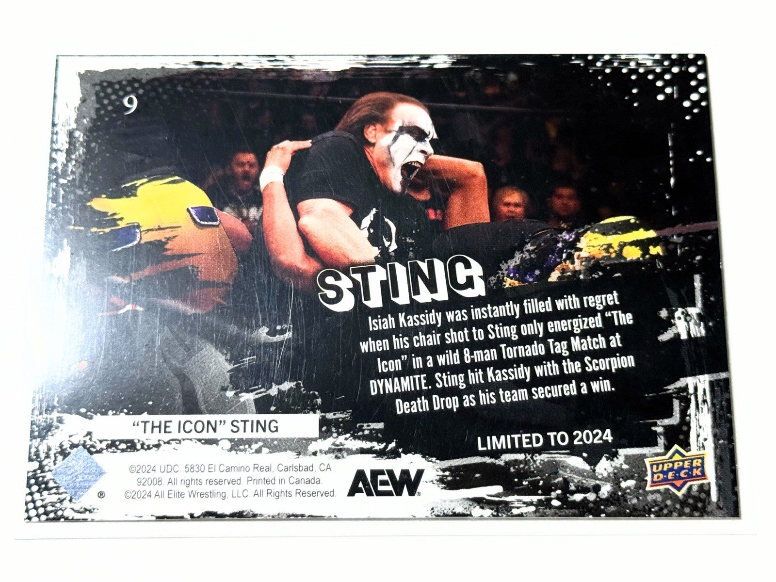 2024 Upper Deck AEW The Icon Sting Weekly e-Pack Card #9