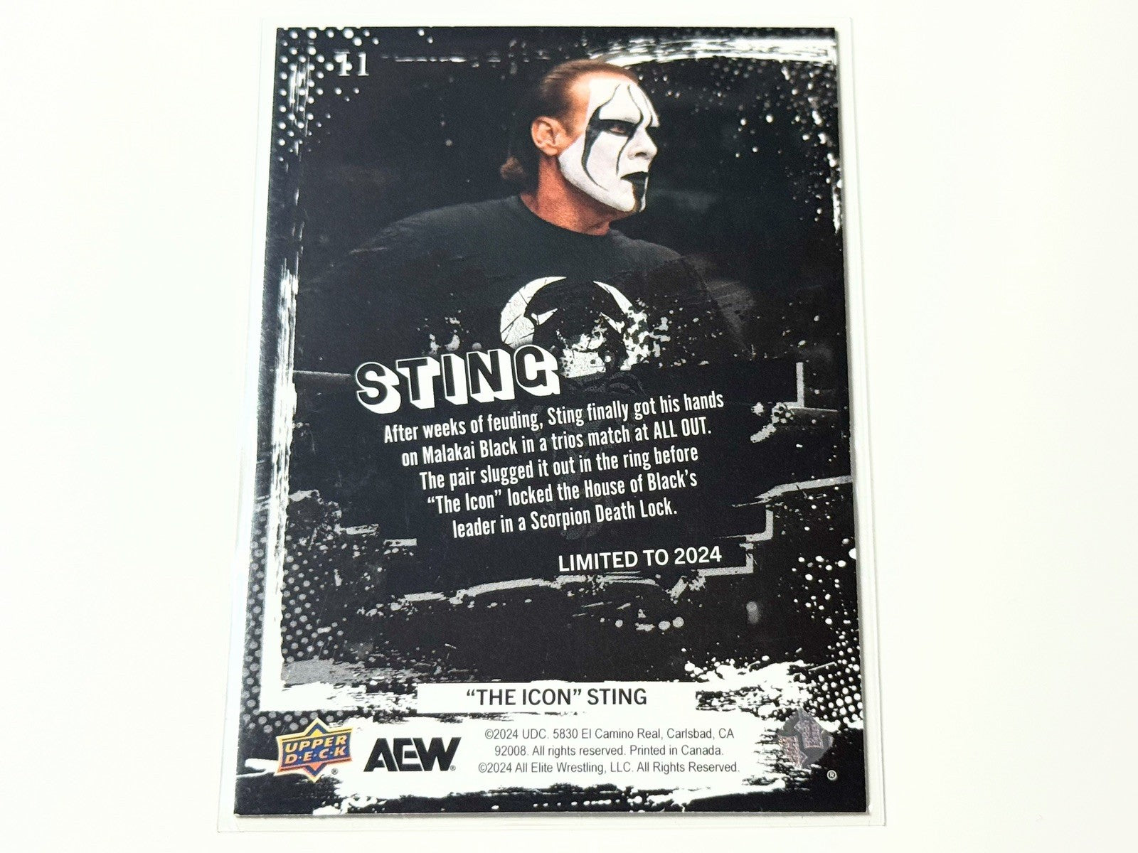 2024 Upper Deck AEW The Icon Sting Weekly e-Pack Card #11
