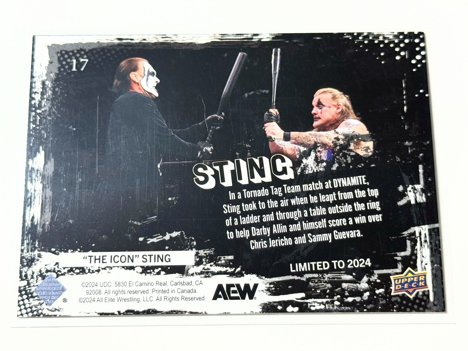 2024 Upper Deck AEW The Icon Sting Weekly e-Pack Card #17