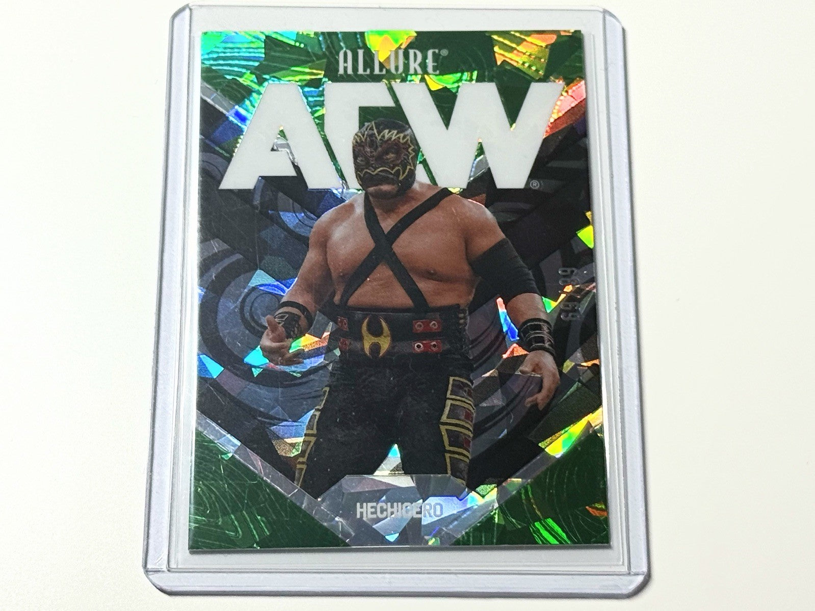 2026 Upper Deck AEW Allure Hechicero Green Quartz /99 Parallel Card #9