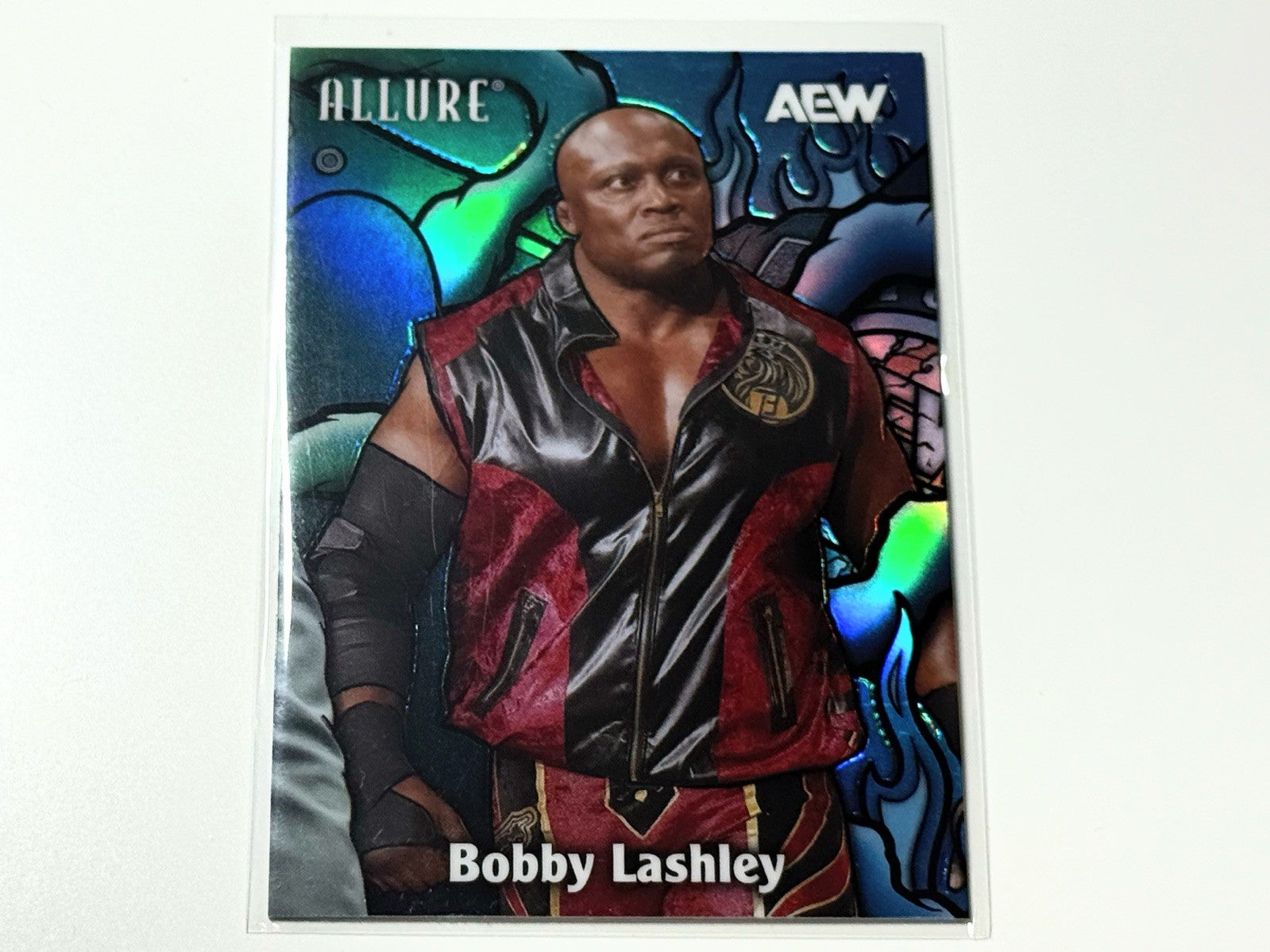 2026 Upper Deck AEW Allure Bobby Lashley Green Blue Color Flow Card CF-12