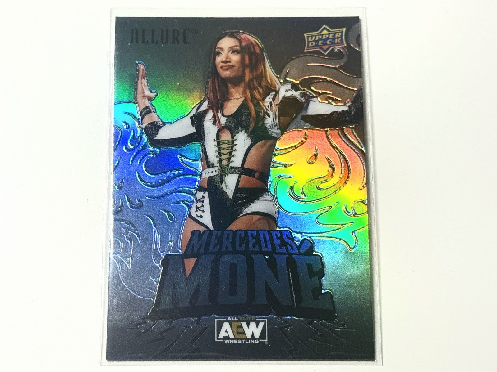 2024 Upper Deck AEW Allure Mercedes Mone Black Rainbow Card #38