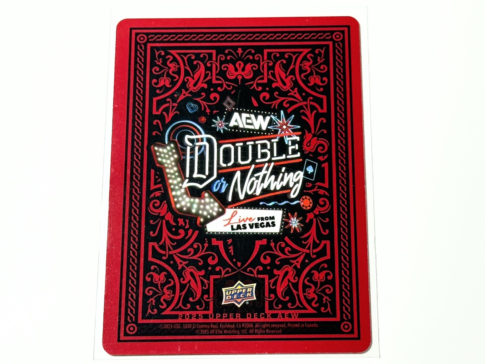 2025 Upper Deck AEW Flagship Double Or Nothing Adam Copeland King Diamonds Card