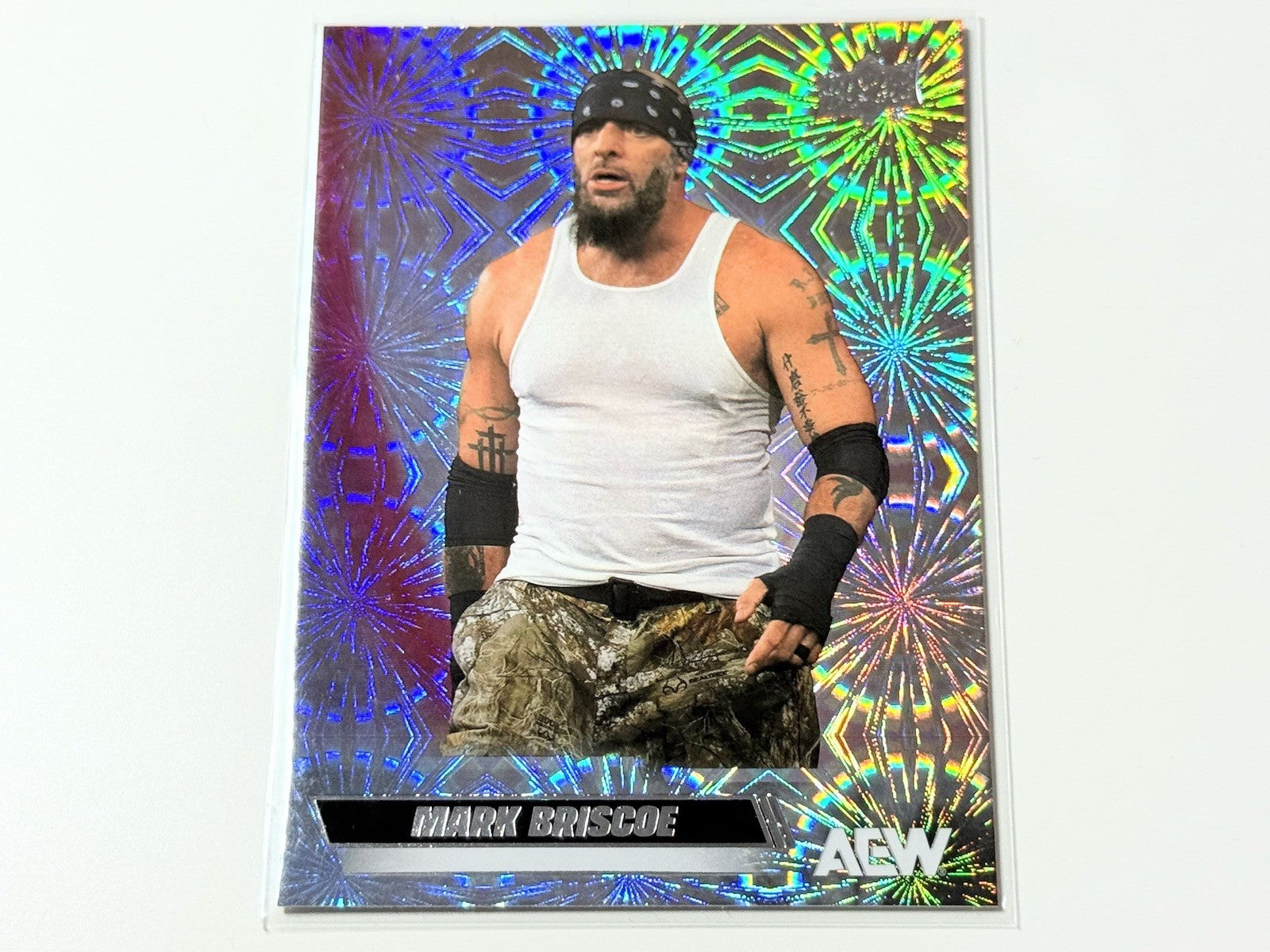2026 Upper Deck AEW Flagship Mark Briscoe Pyro Parallel Card #26