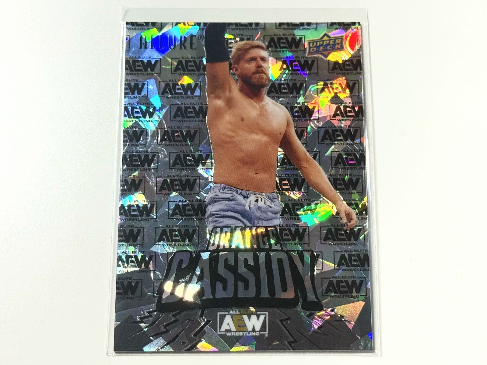 2024 Upper Deck AEW Allure Orange Cassidy AEW Logo /199 Card #61