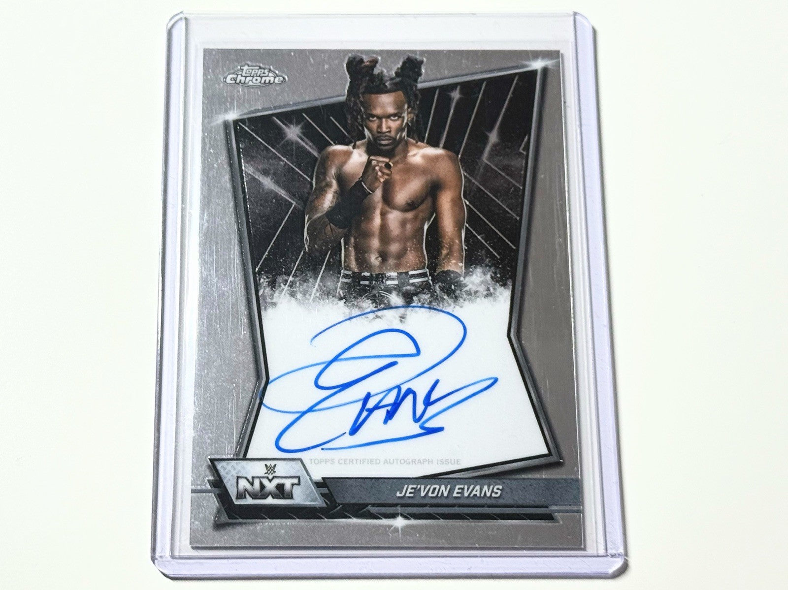 2026 Topps Chrome WWE NXT Je’Von Evans Autographed Card NXT-JEV