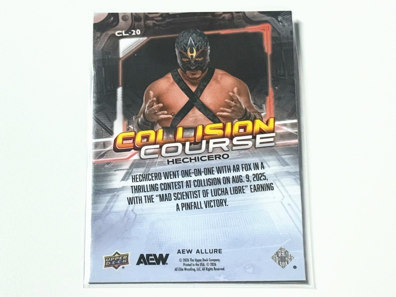 2026 Upper Deck AEW Allure Hechicero Collision Course Card CL-20