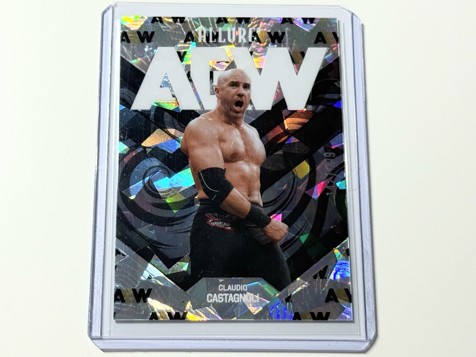 2026 Upper Deck AEW Allure Claudio Castagnoli AEW Logo /199 Parallel Card #17