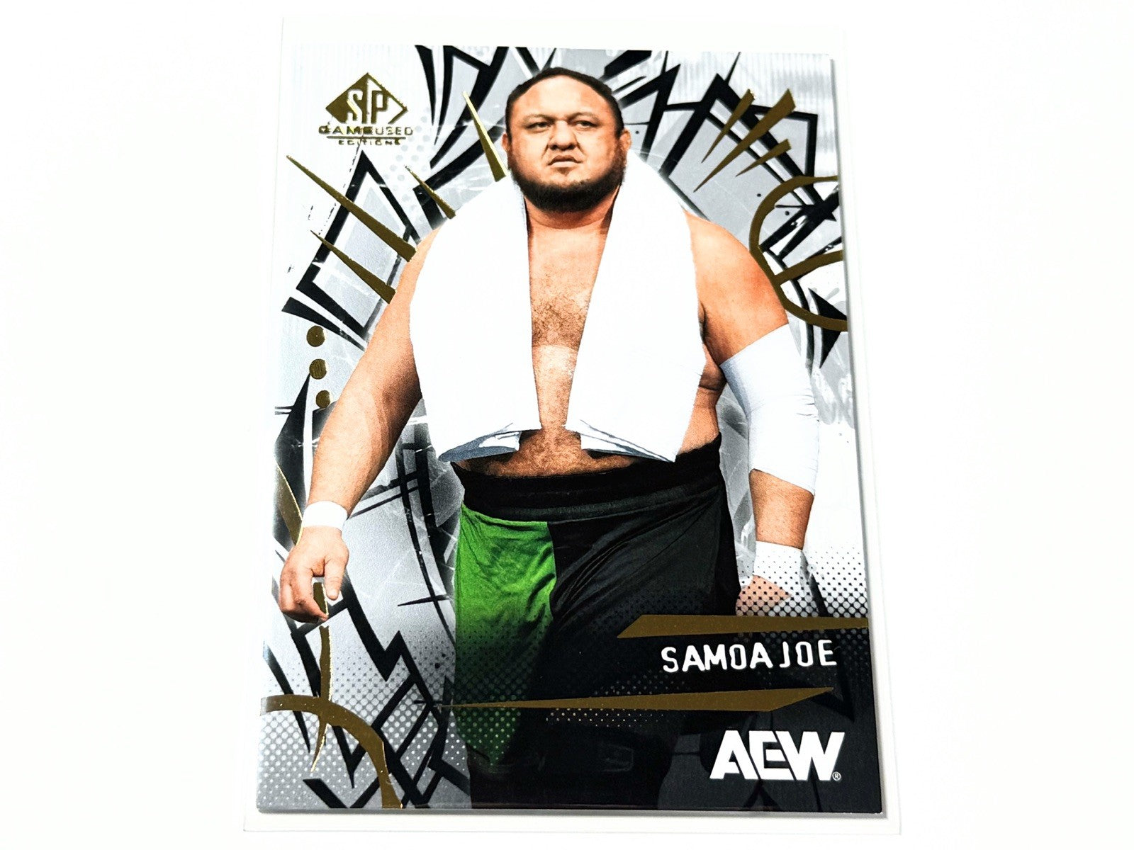 2025 Upper Deck AEW SP Game Used Samoa Joe Base Card #21
