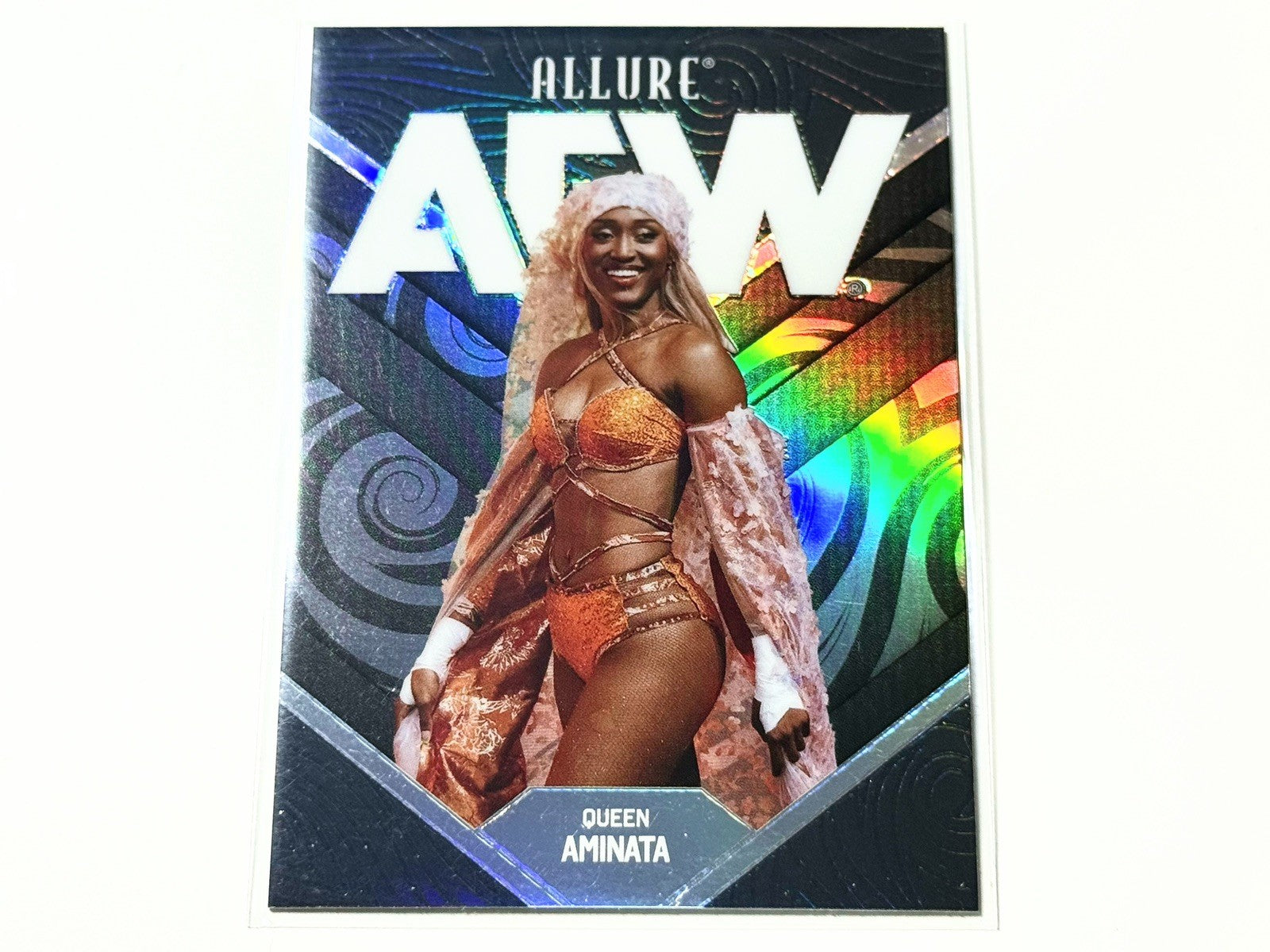 2026 Upper Deck AEW Allure Queen Aminata Black Rainbow Card #71