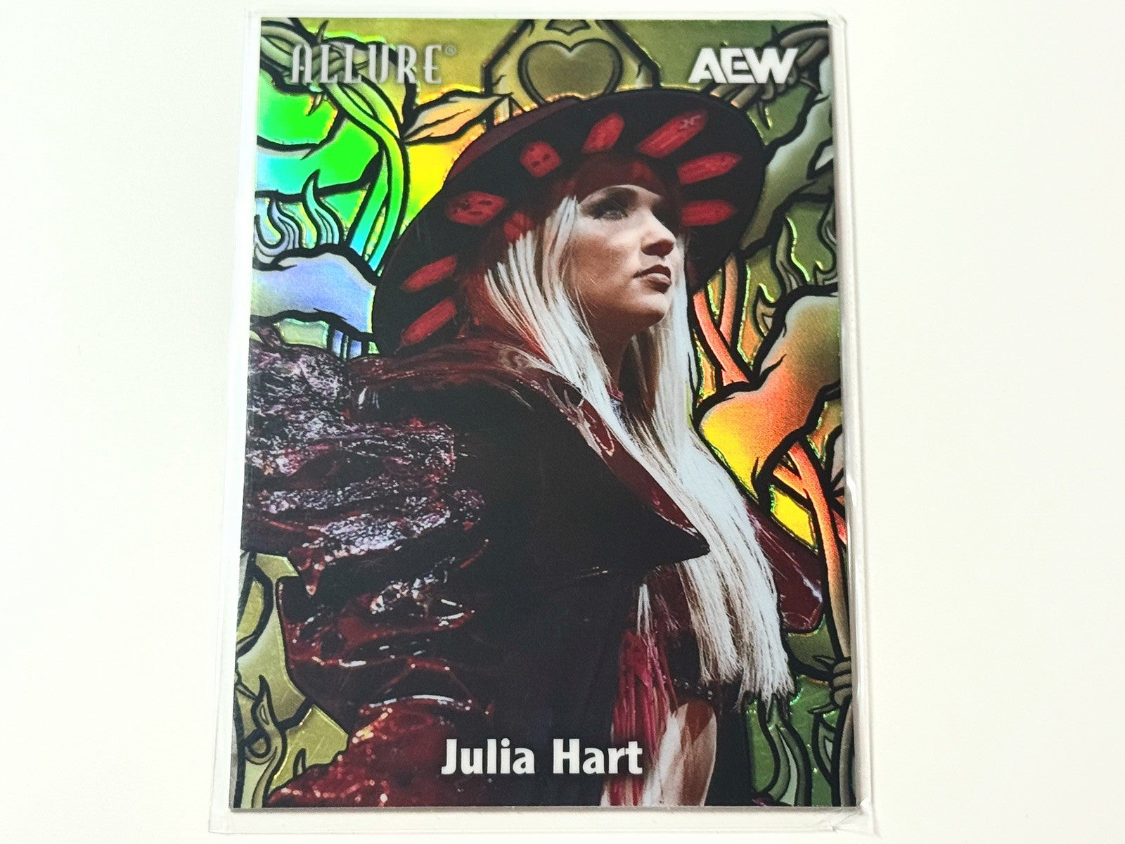 2026 Upper Deck AEW Allure Julia Hart Yellow Green Color Flow Card CF-2