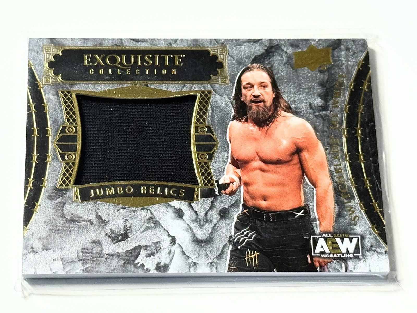 2024 Upper Deck AEW Black Diamond Switchblade Jay White Diamond Jumbo Relics /50 Card EJ-JW