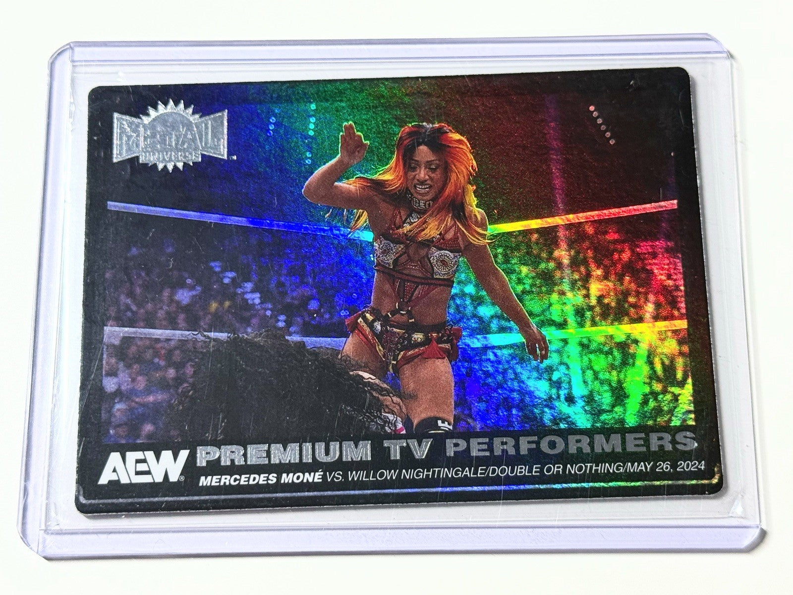 2025 Skybox AEW Metal Universe Mercedes Mone Premium TV Performers Card PTP-16