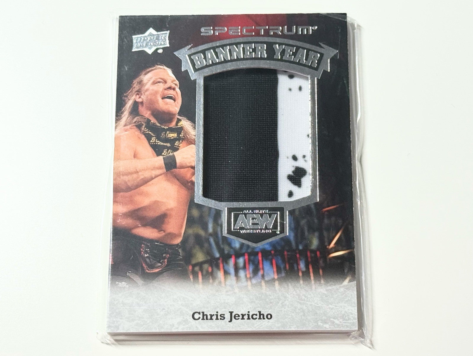 2021 Upper Deck AEW Spectrum Chris Jericho Banner Year Relic Card BY-4