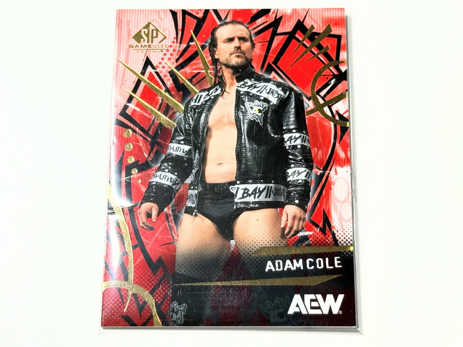 2025 Upper Deck AEW SP Game Used Adam Cole Red Base Card #69