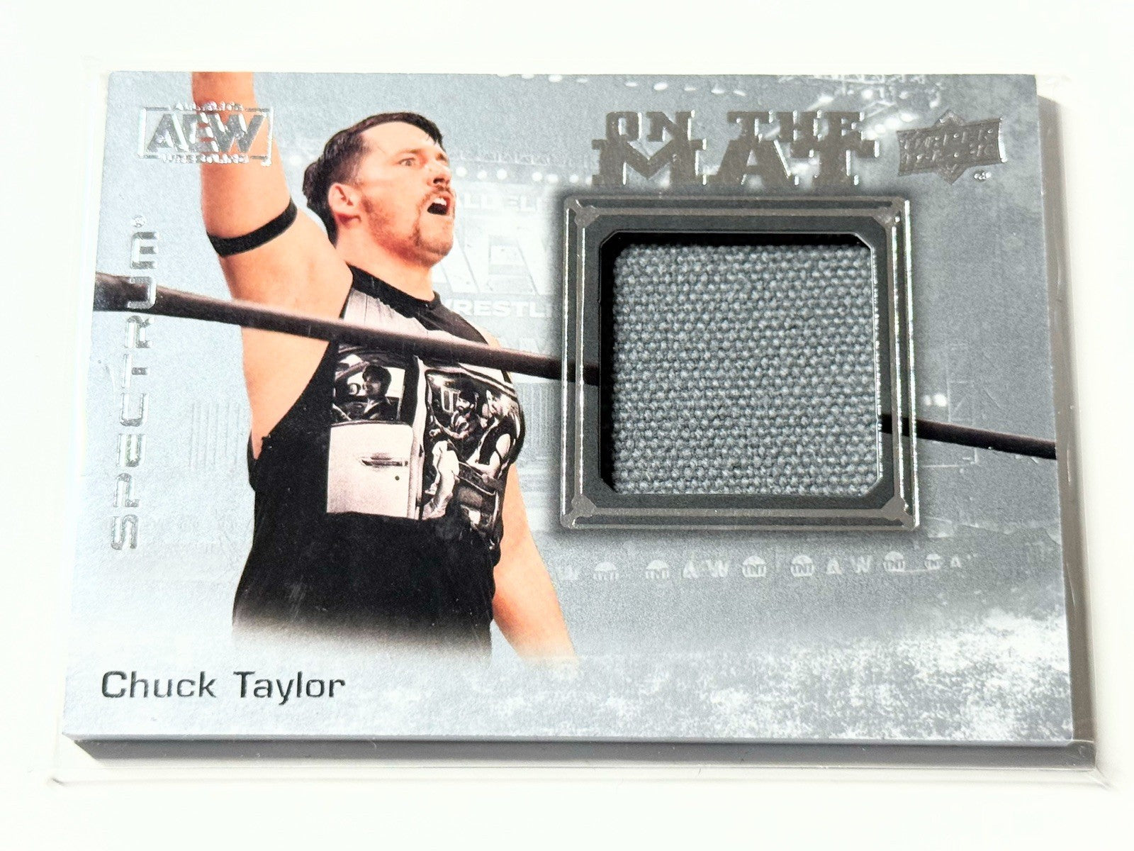 2021 Upper Deck AEW Spectrum Chuck Taylor On The Mat Relic Card OTM-4