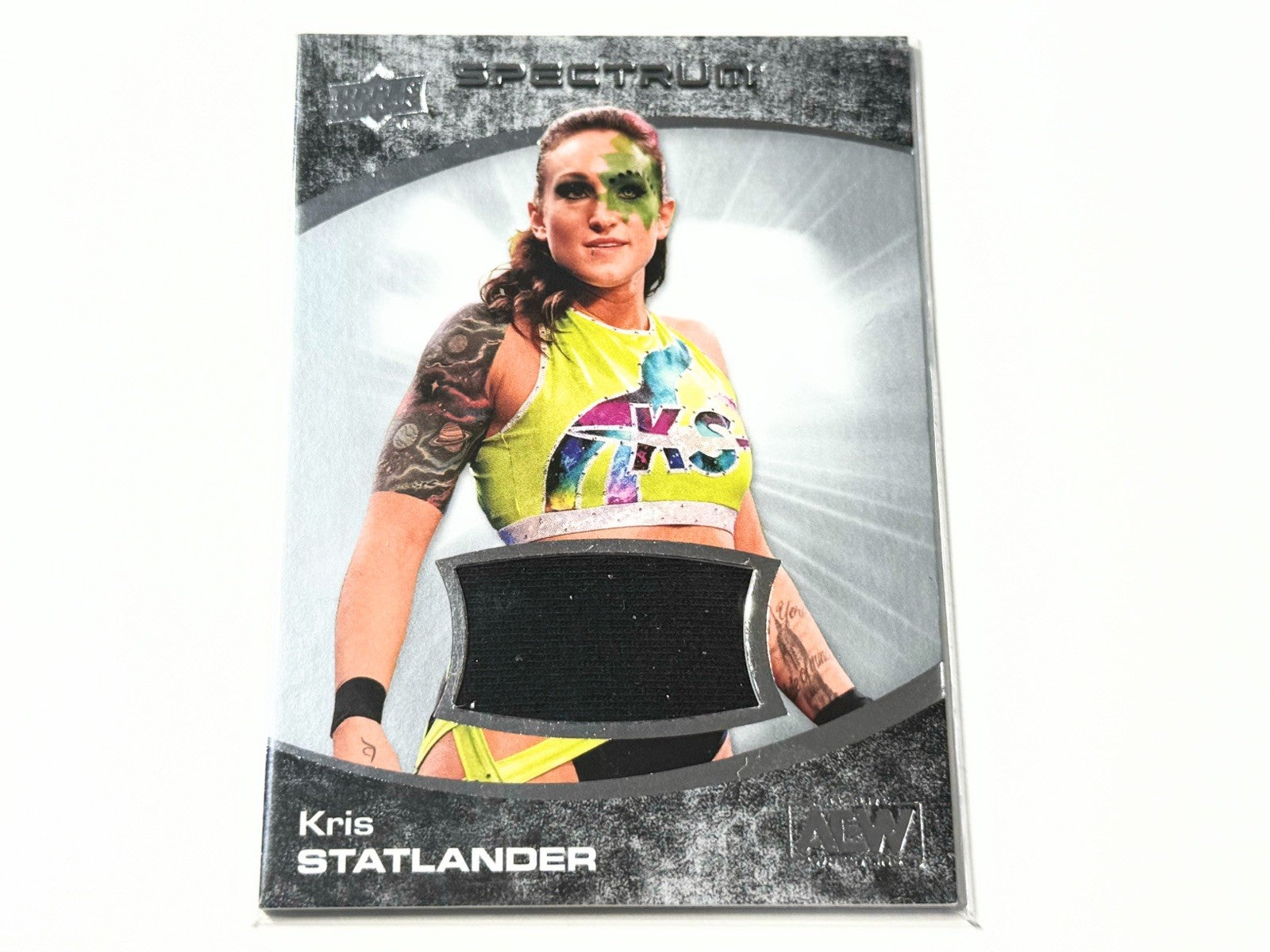 2021 Upper Deck AEW Spectrum Kris Statlander Memorabilia Relic Card #85