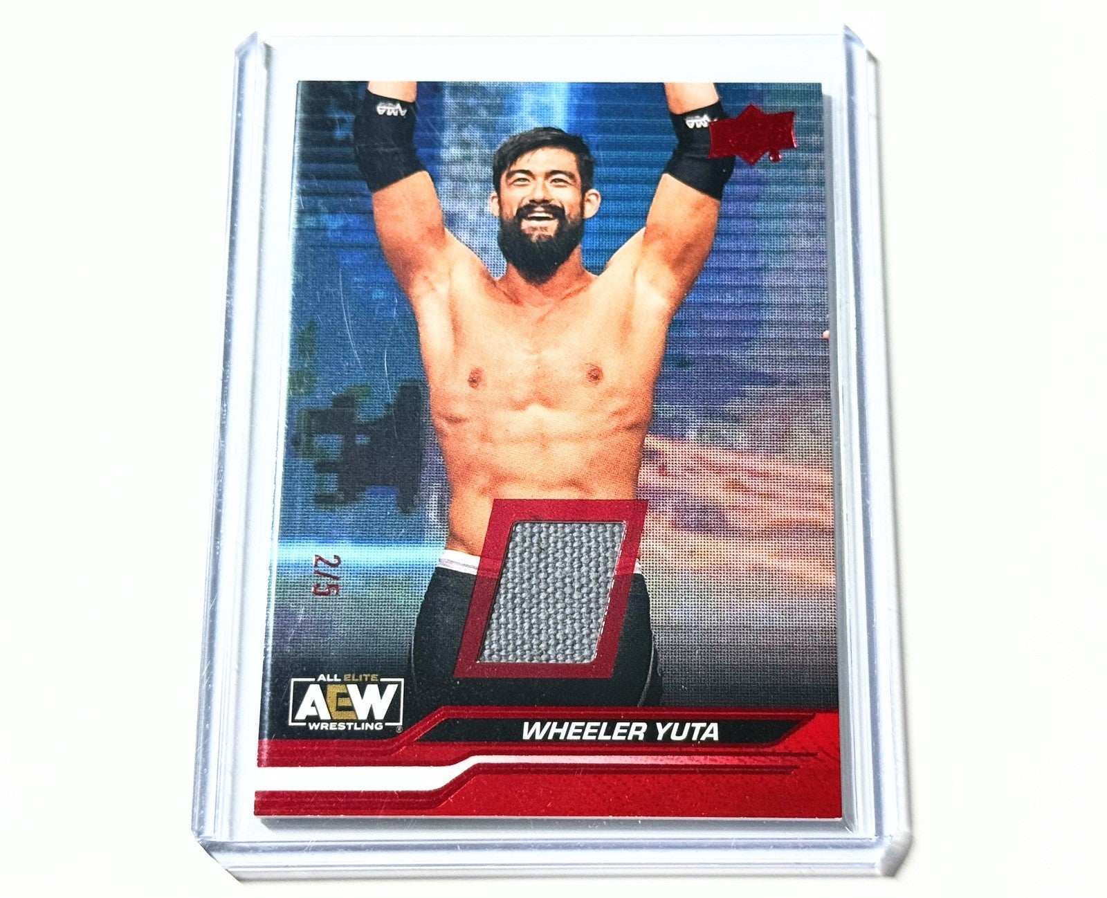 2024 Upper Deck AEW Flagship Wheeler Yuta Red Memorabilia Relic /5 Card #23