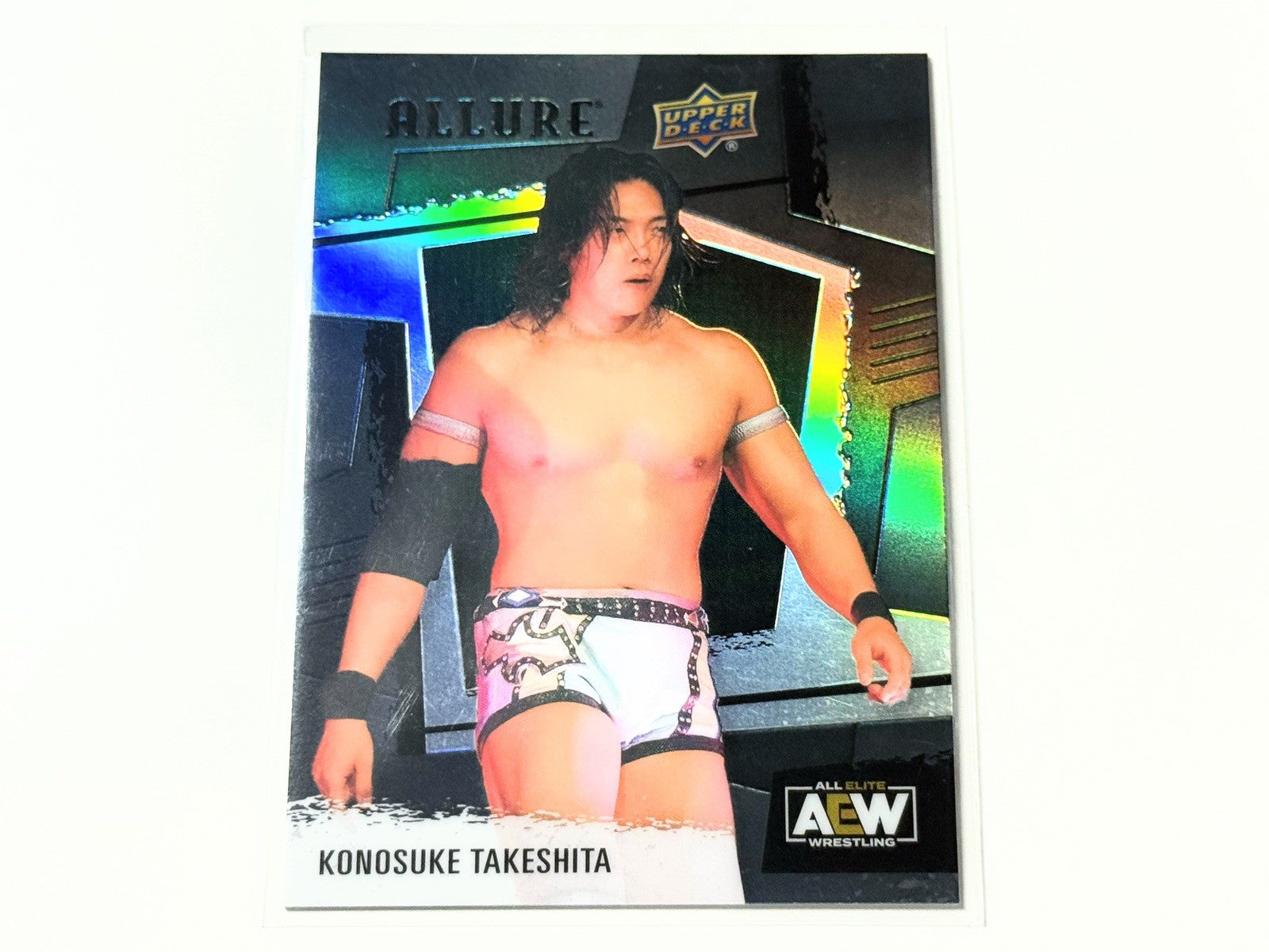2022 Upper Deck AEW Allure Konosuke Takeshita Black Rainbow Card #30