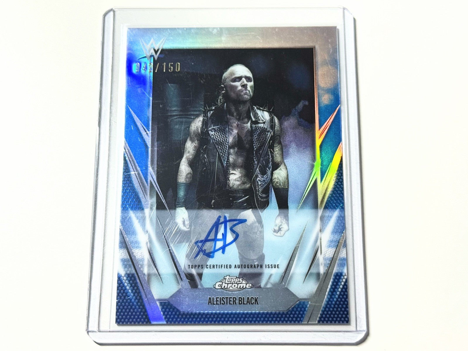 2026 Topps Chrome WWE Smackdown Aleister Black /150 Autographed Card BCA-ALB
