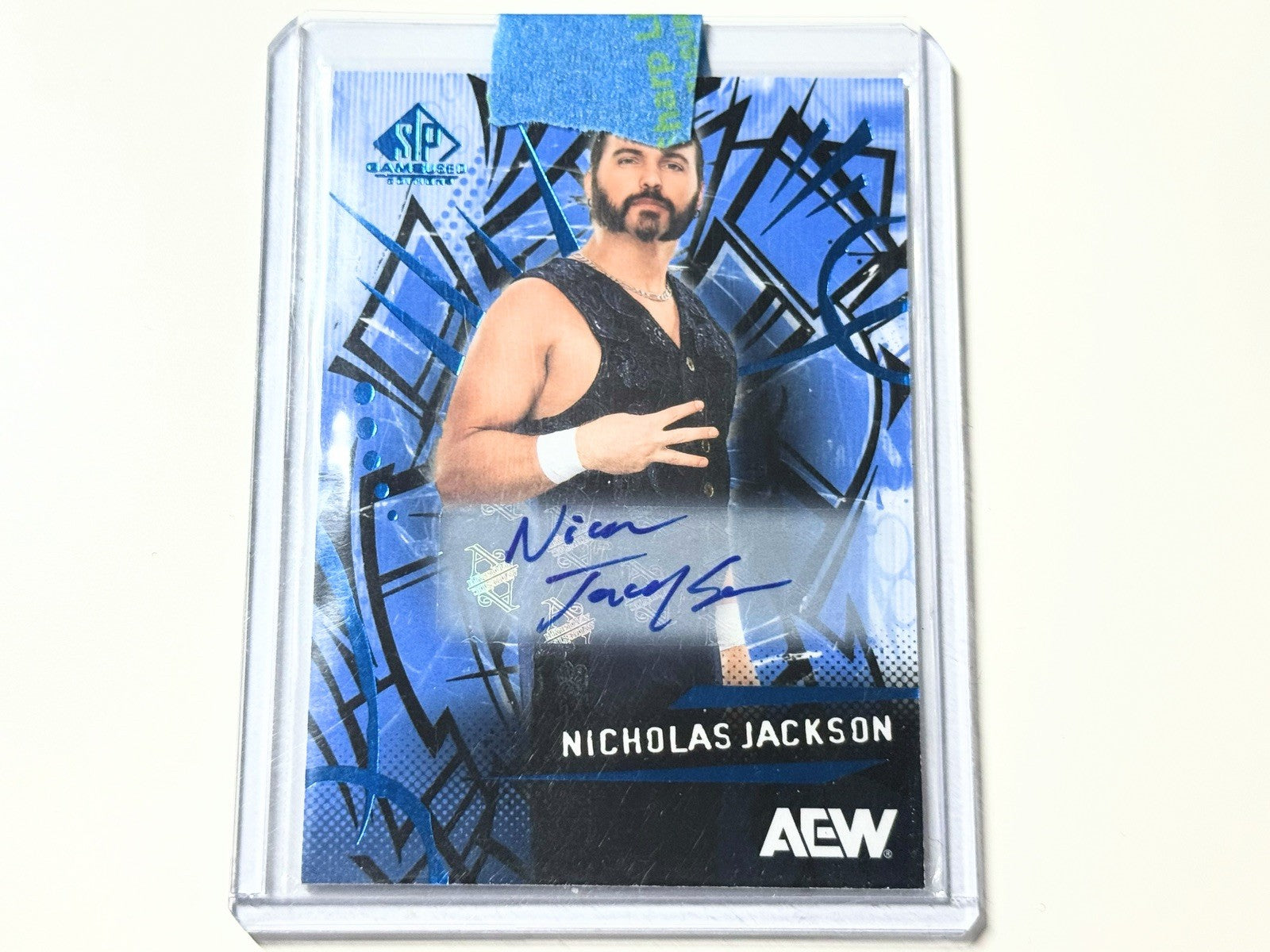 2024 Upper Deck AEW SP Game Used Nicholas Jackson Autographed Card #23