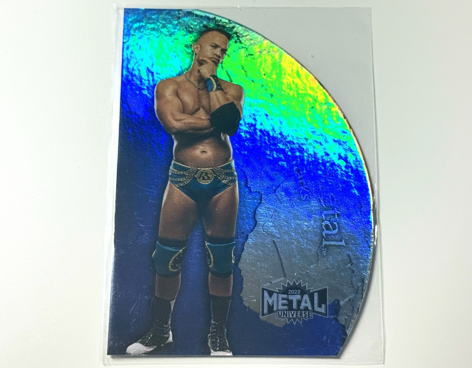 2022 Skybox AEW Metal Universe Ricky Starks Planet Metal Card PM-1