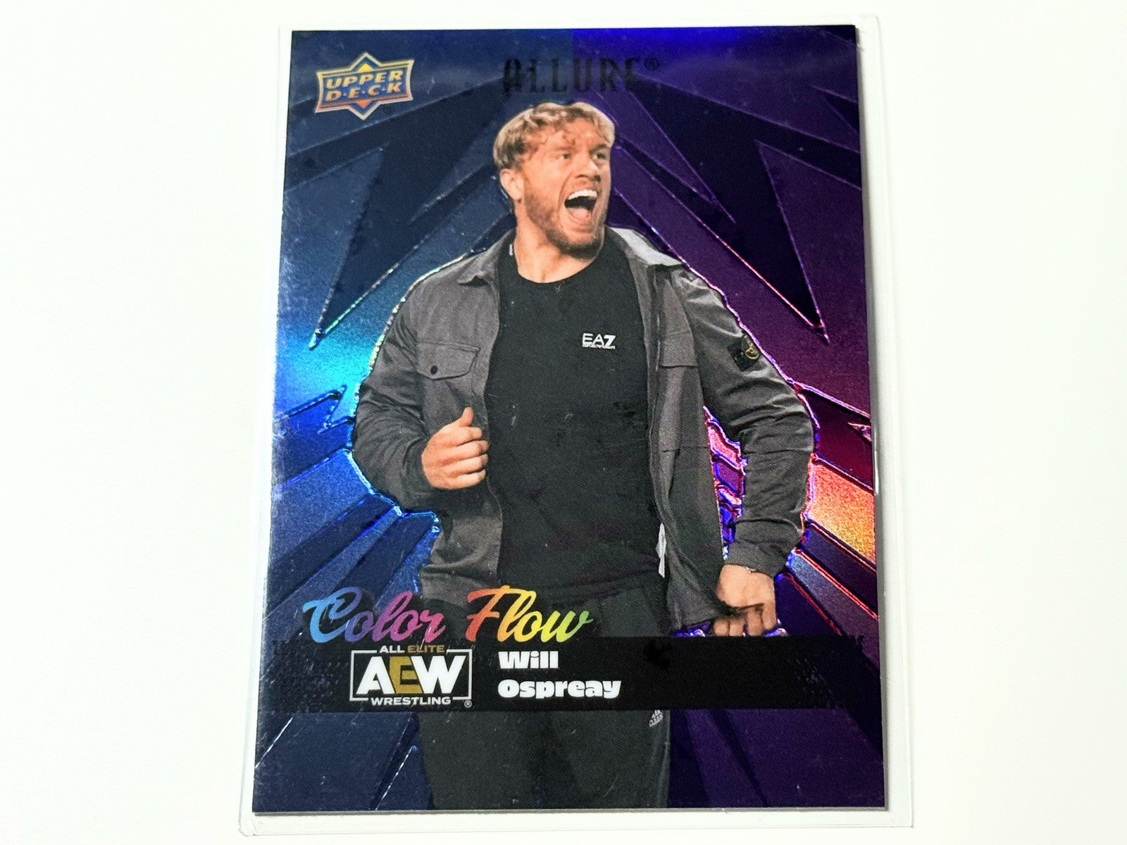 2024 Upper Deck AEW Allure Will Ospreay Blue Purple Color Flow Card CF-24