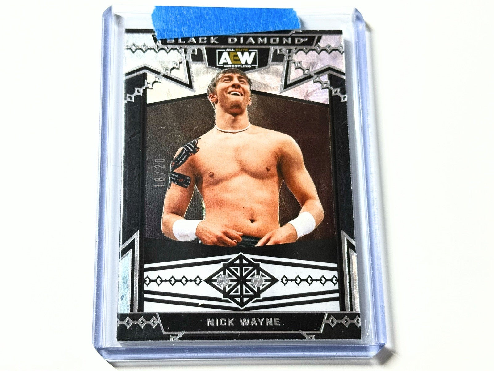 2024 Upper Deck AEW Black Diamond Nick Wayne /20 Rookie Base Card #19