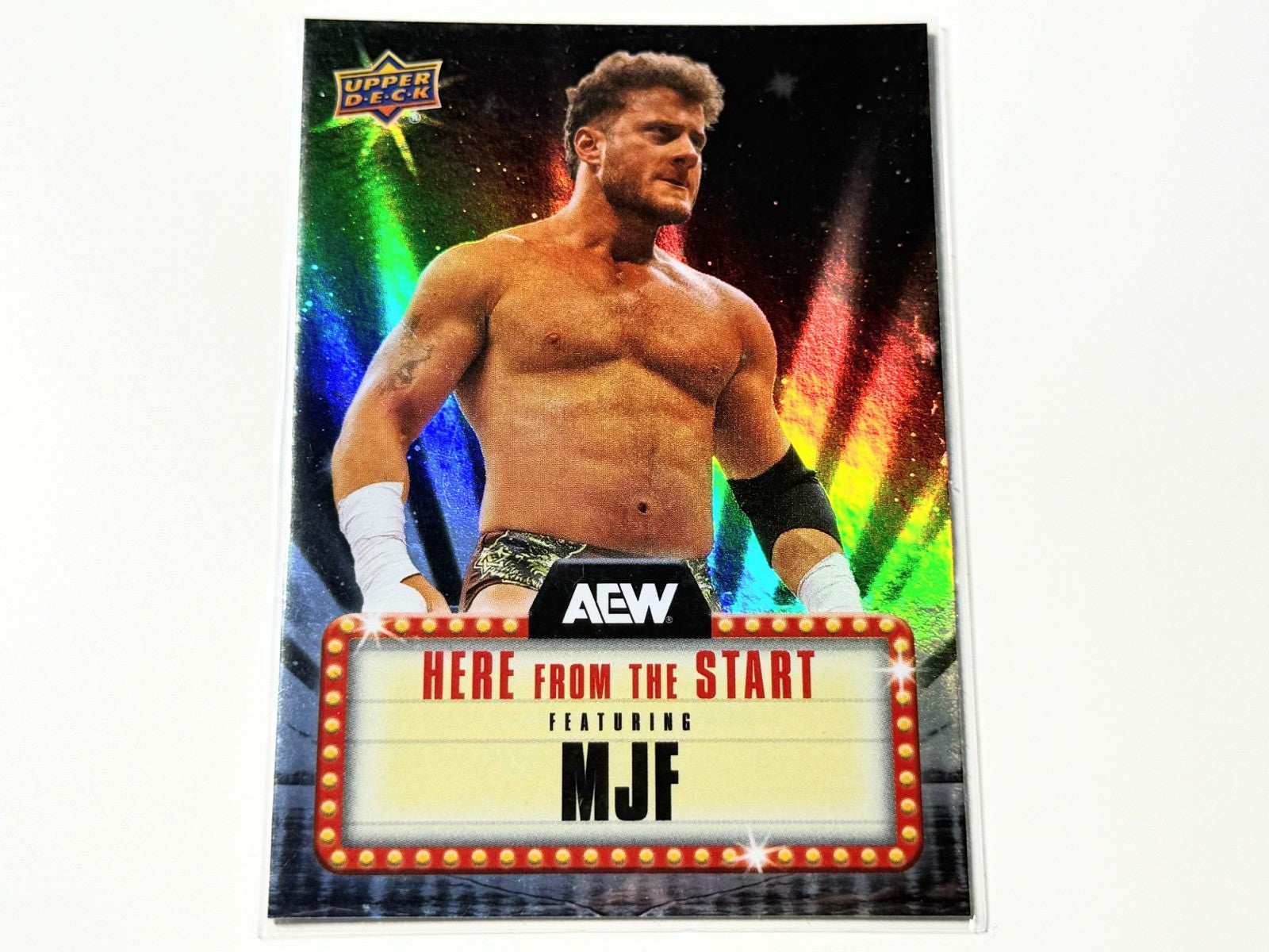 2025 Upper Deck AEW Flagship MJF Here From The Start Card HS-5