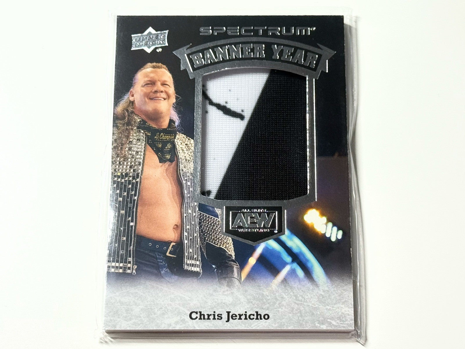 2021 Upper Deck AEW Spectrum Chris Jericho Banner Year Relic Card BY-2