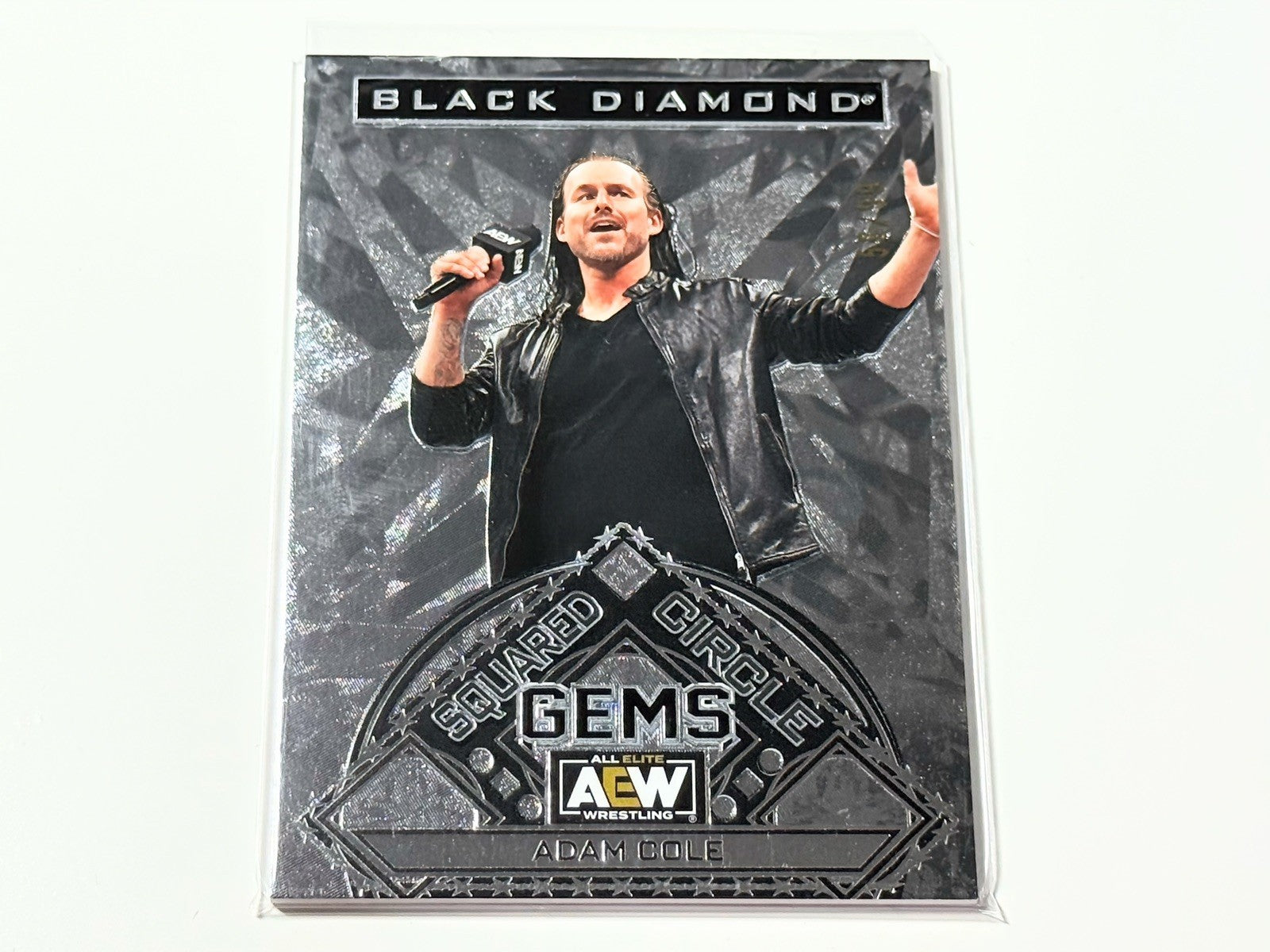 2024 Upper Deck AEW Black Diamond Adam Cole /99 Squared Circle Gems Card SCG-4
