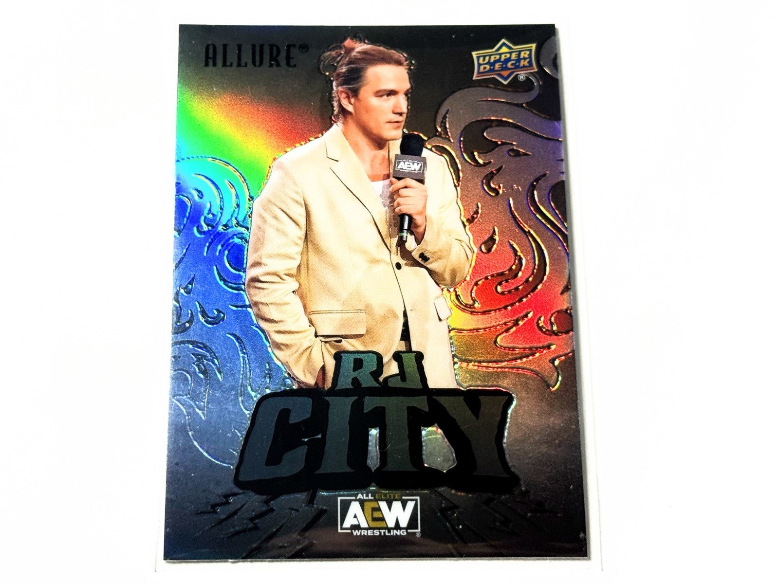 2024 Upper Deck AEW Allure RJ City Black Rainbow Card #104