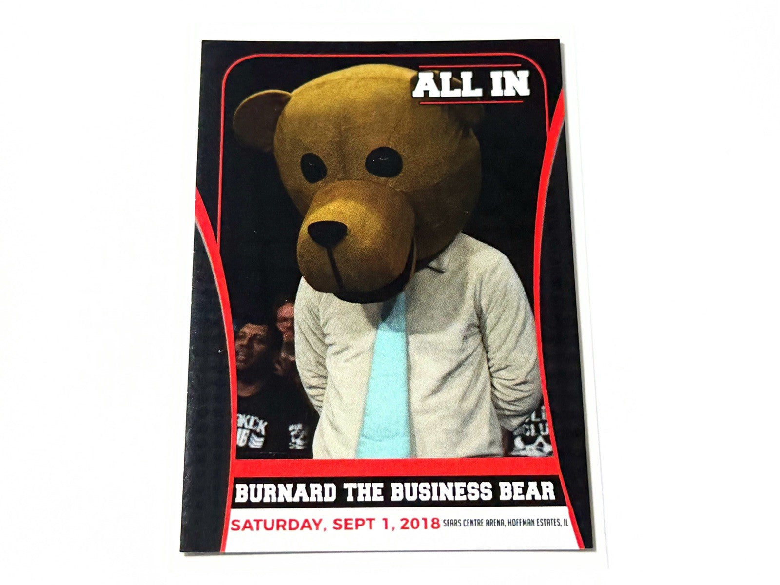 2018 AEW Highspots All In 2018 Burnard The Business Bear Base Card #24