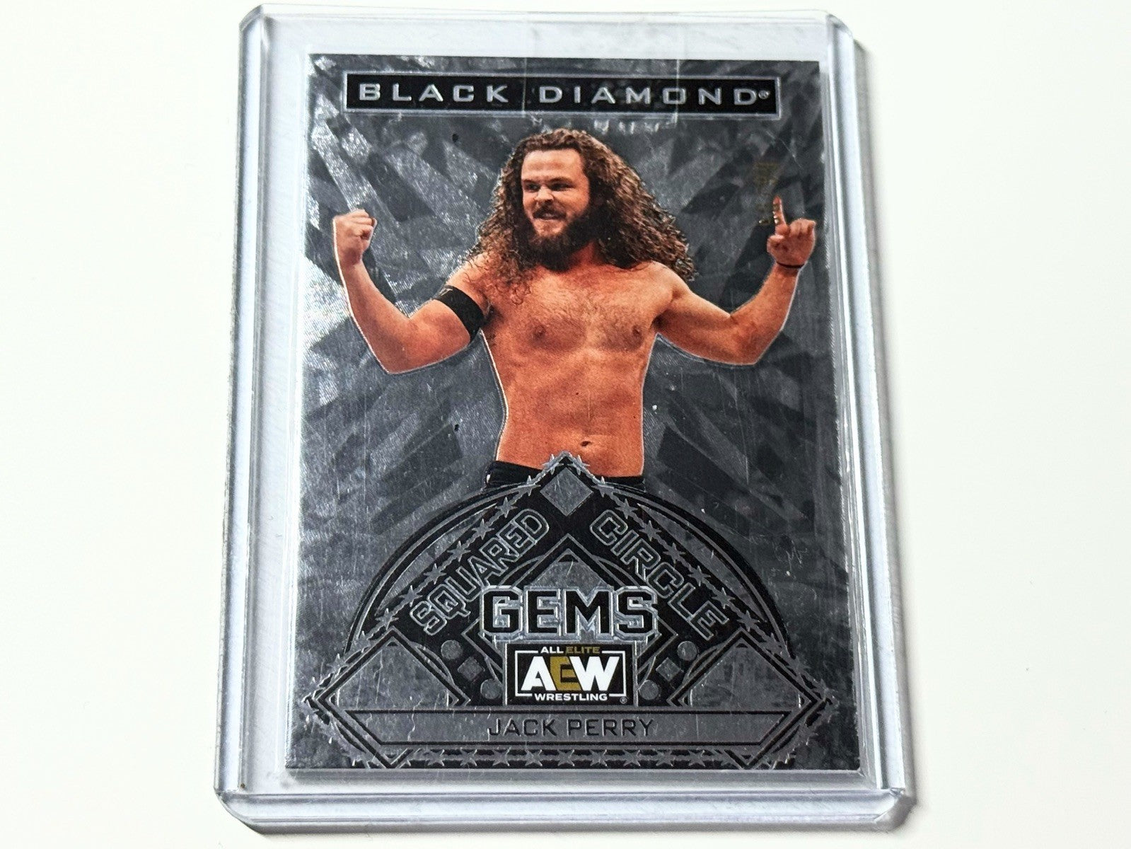 2024 Upper Deck AEW Black Diamond Jack Perry /99 Squared Circle Gems Card SCG-55